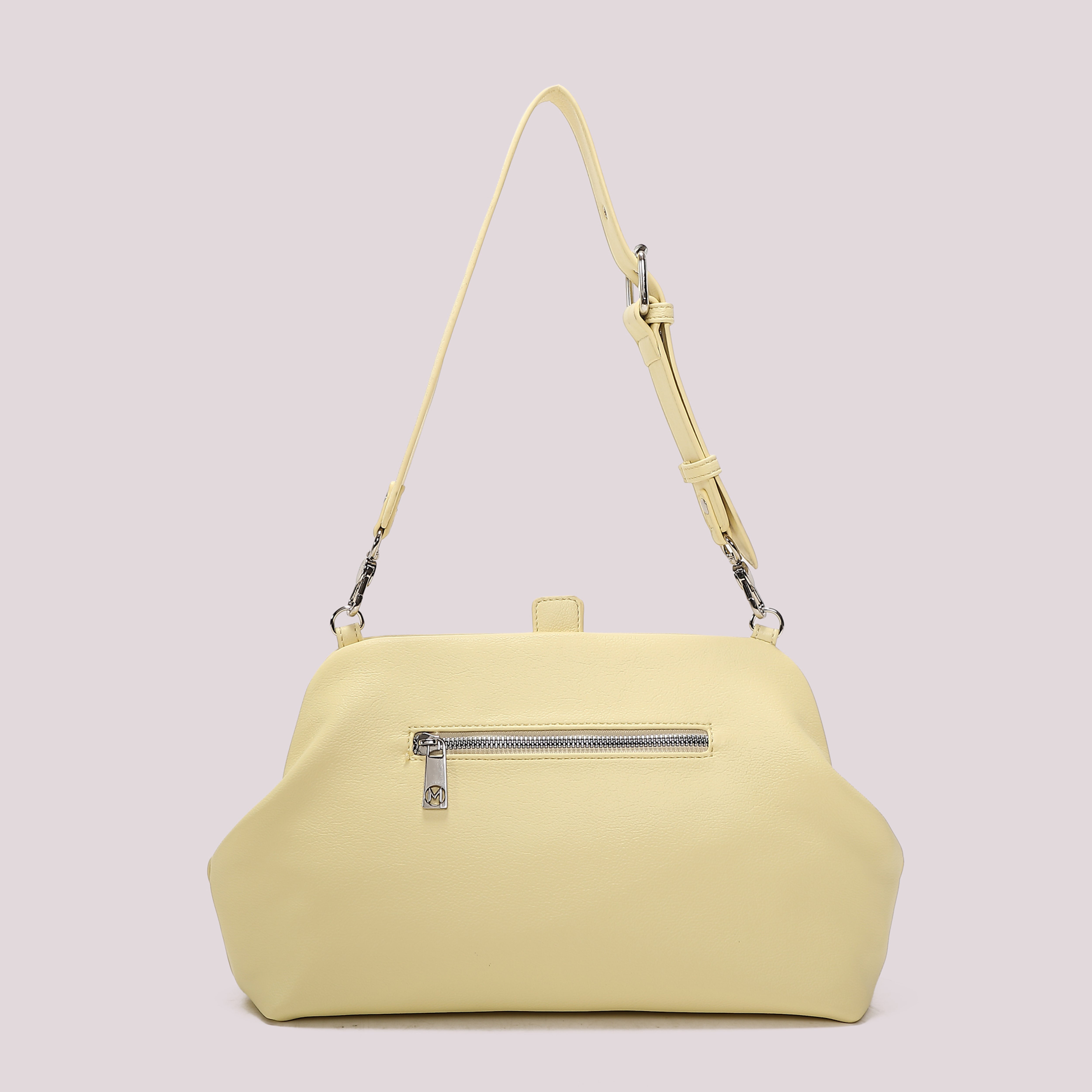 Mimi Mua Bauletto borsa nera con fiori