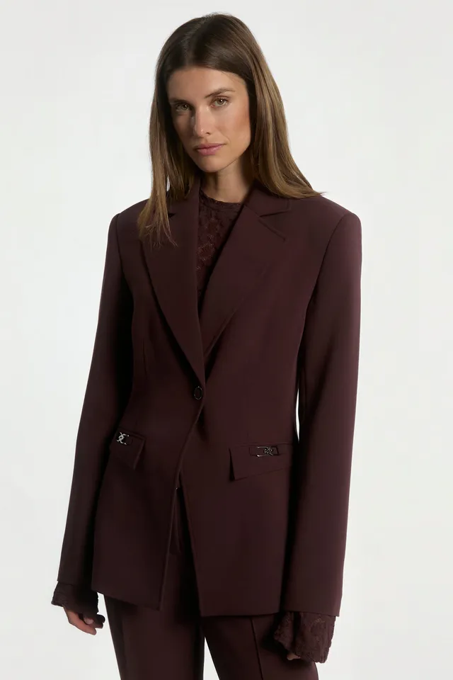 Aaiko Toulon blazer bordeaux bottoni