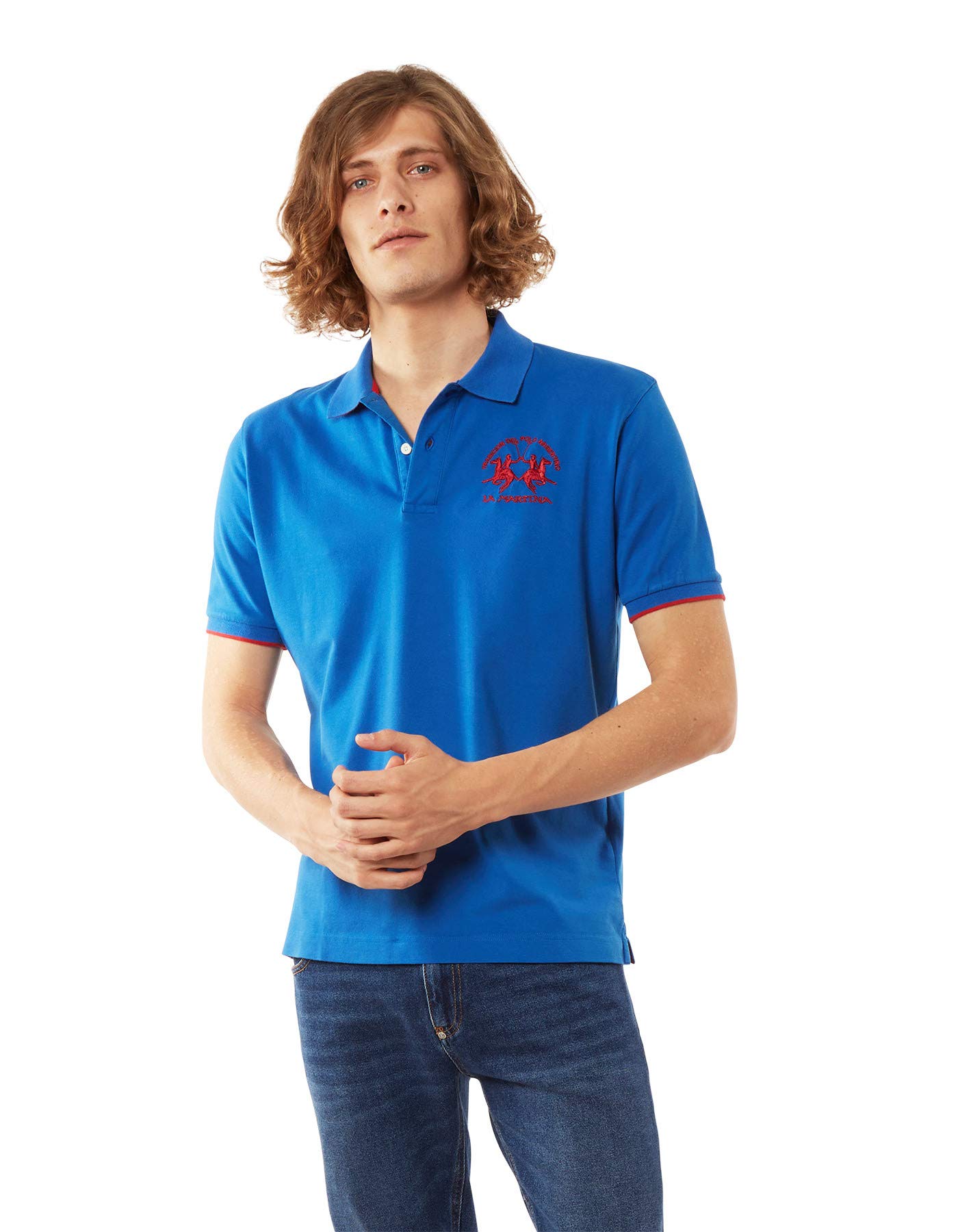 La Martina Regular Fit Polo maniche corte Blue Bell 3XL