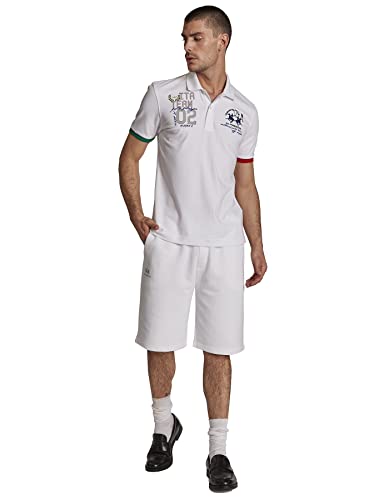 La Martina bermuda uomo cotone regular fit 3XL bianco