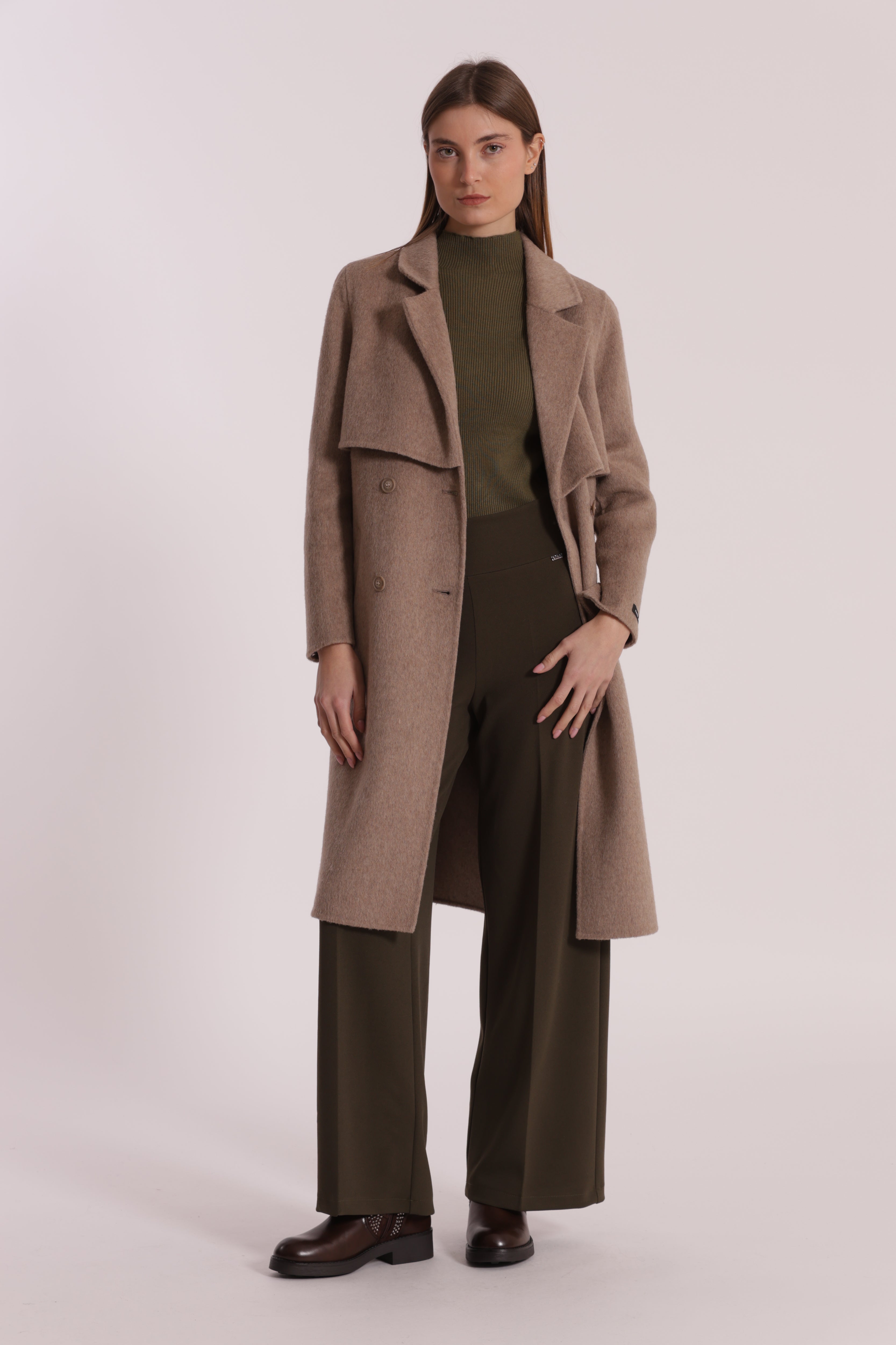 Mimi Mua Barone tto cappotto nero mezza lana