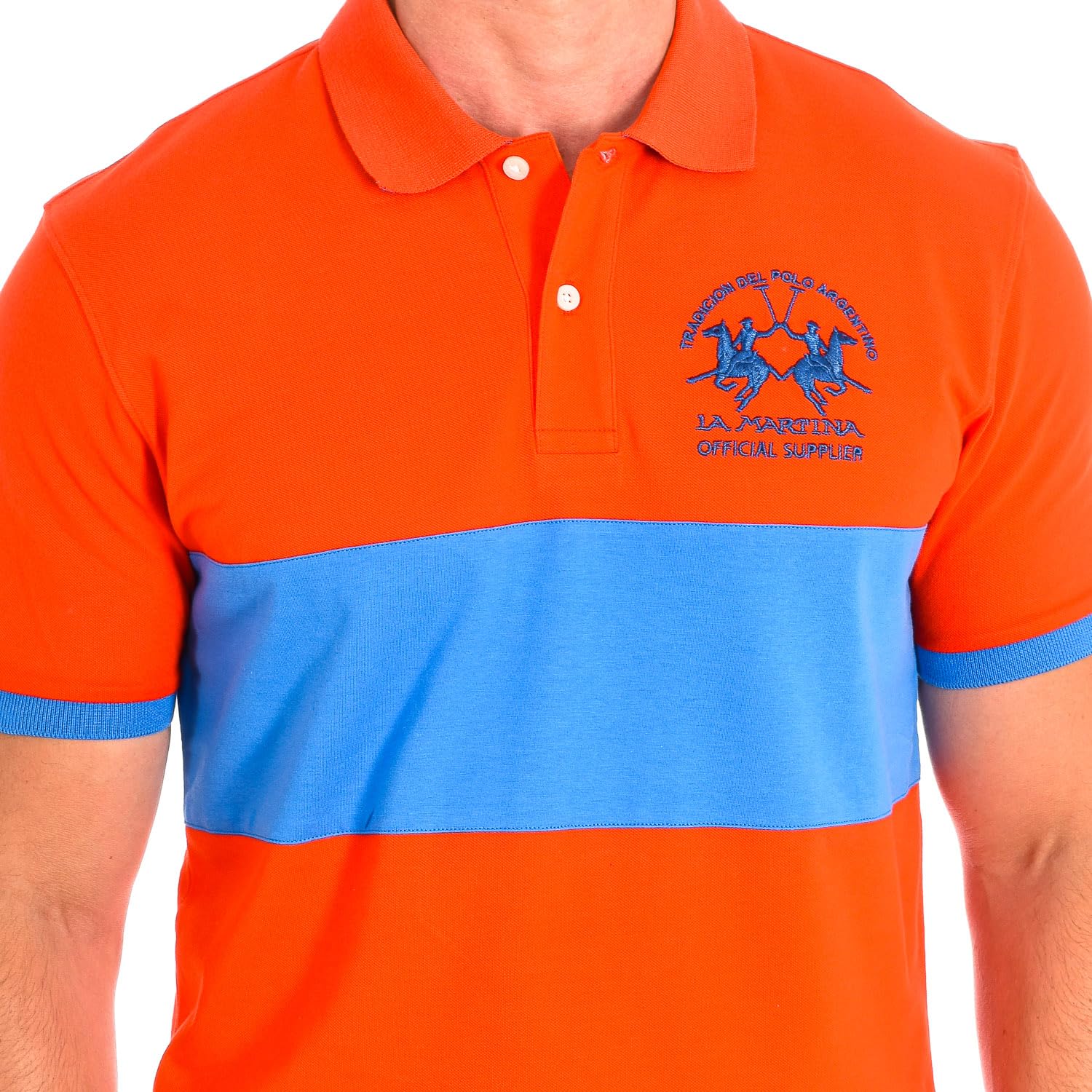 La Martina TMP610-PK097 polo uomo fresca quotidiana