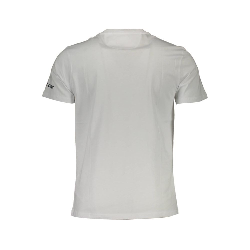 La Martina T-Shirt Uomo Bianca Logo Ricamato Cotone