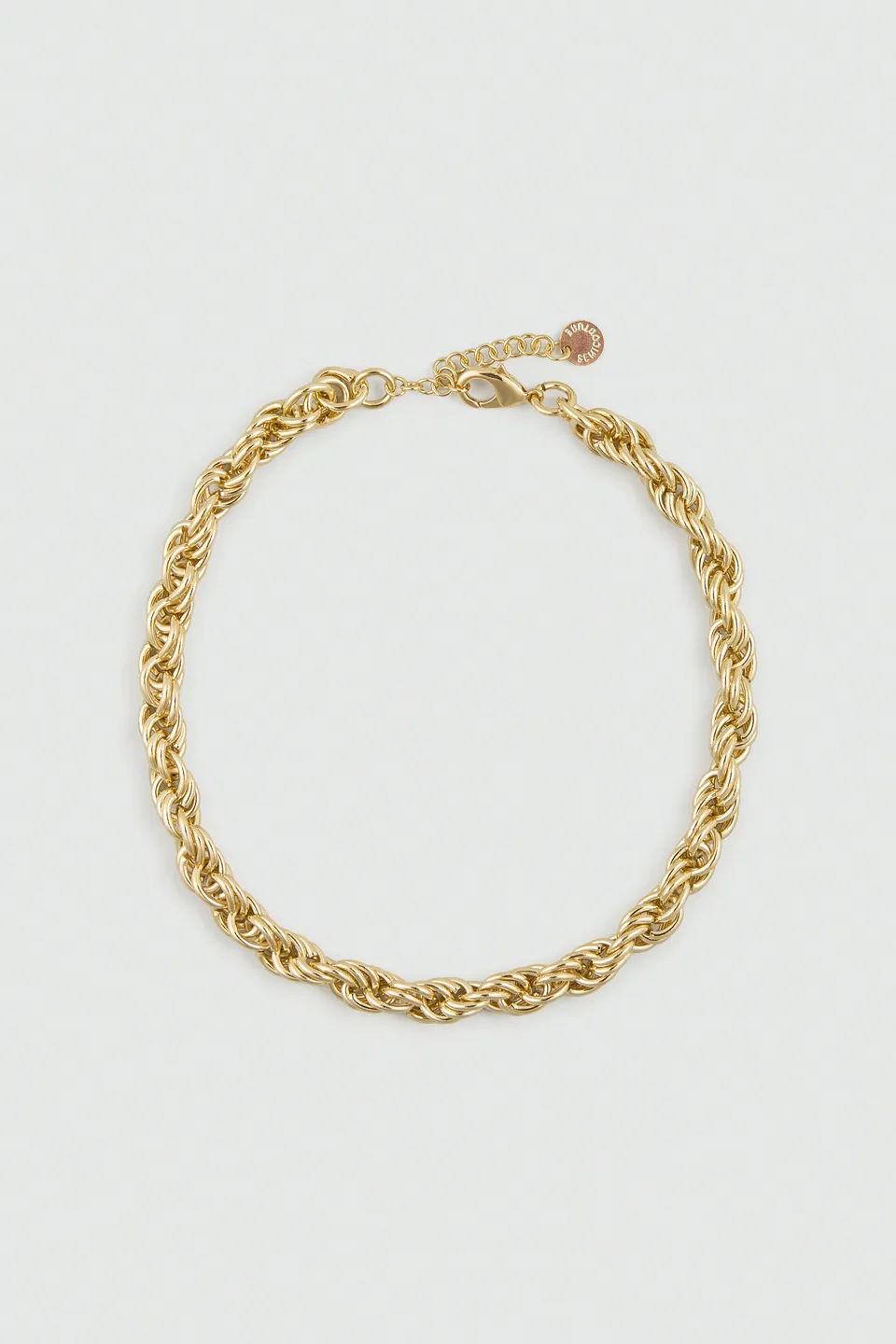Semicouture Maddison collana catena a spirale oro