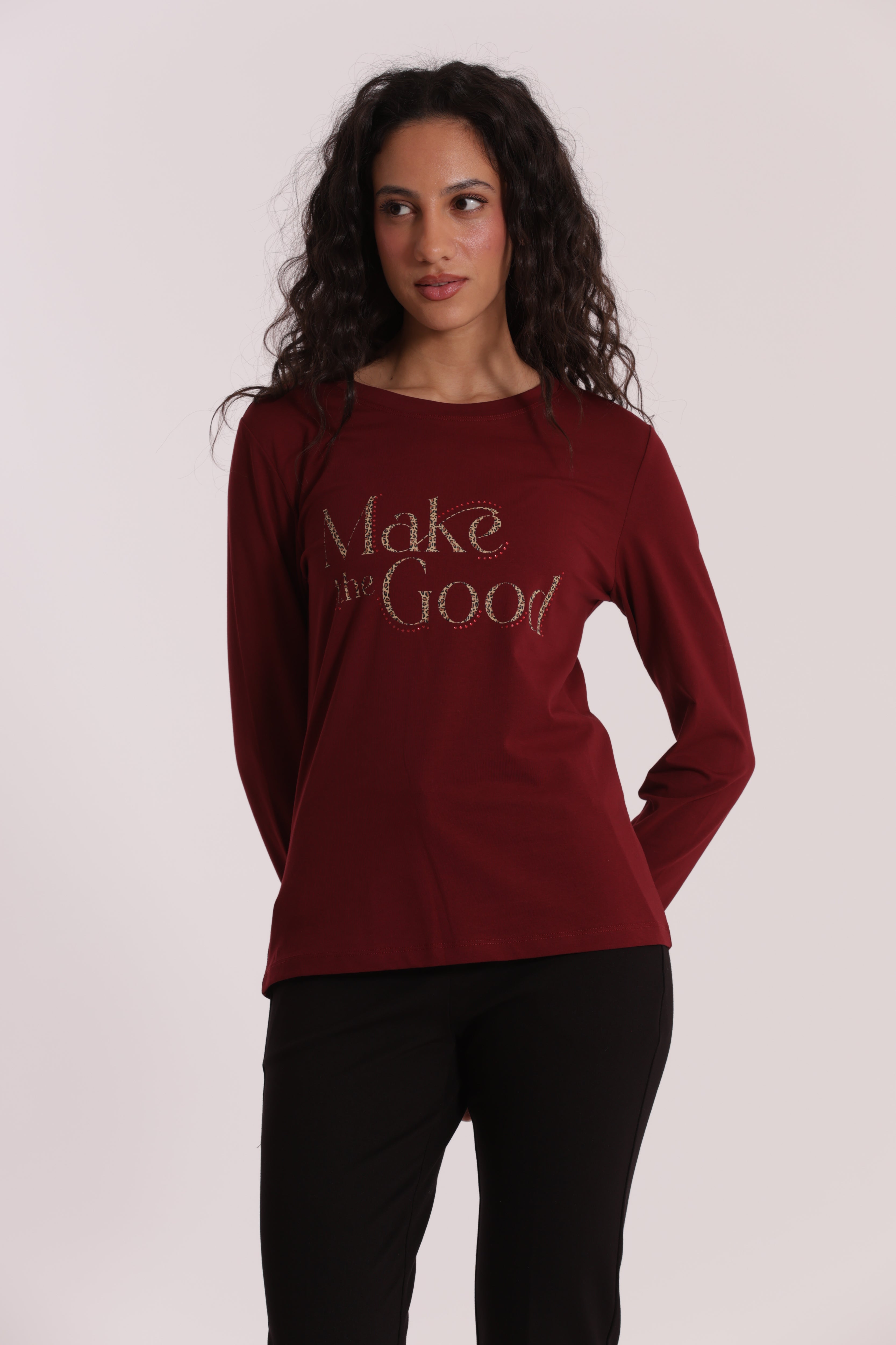 Mimi Mua Make The Good t-shirt bianca cotone