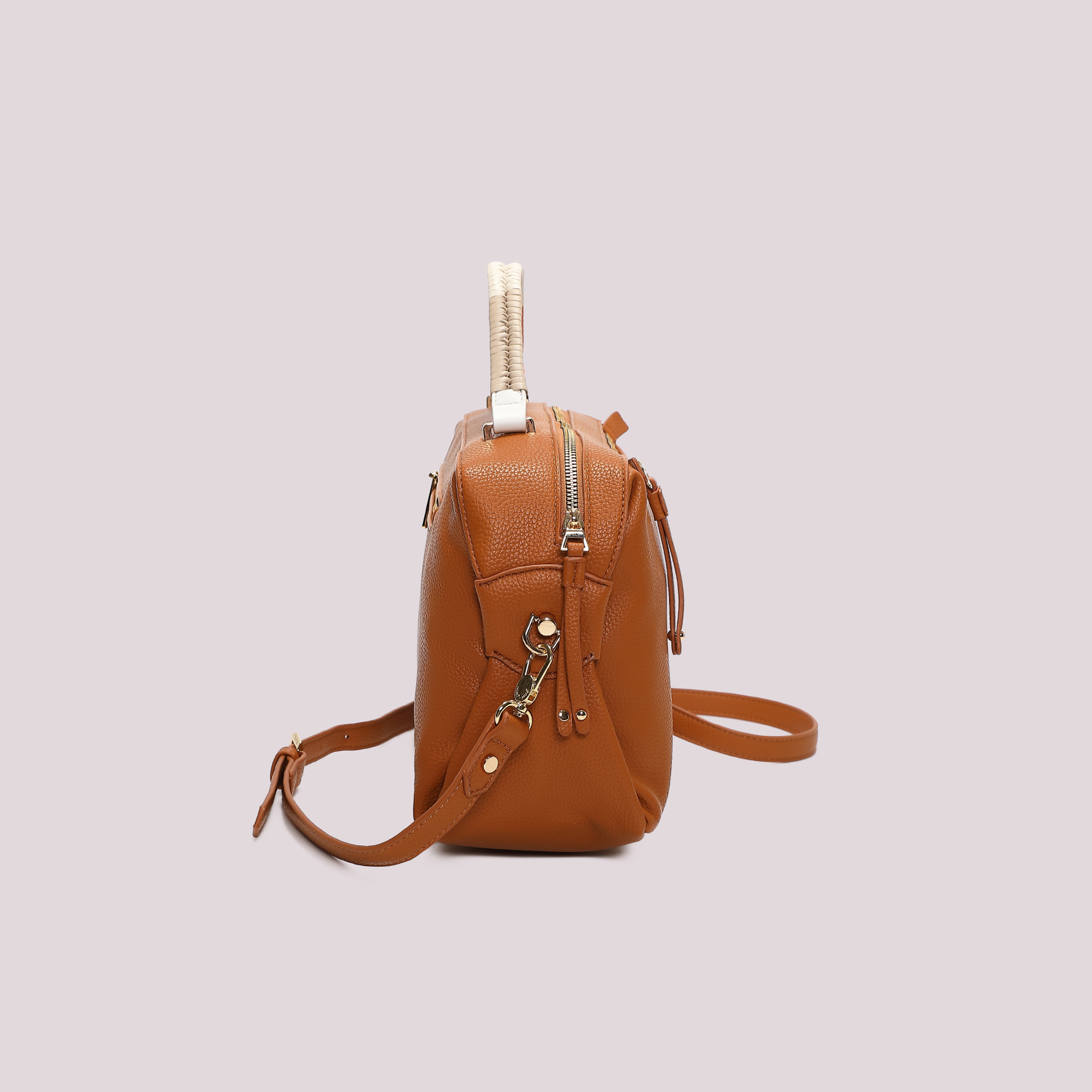 Mimi Mua borsa bauletto manico intrecciato nero