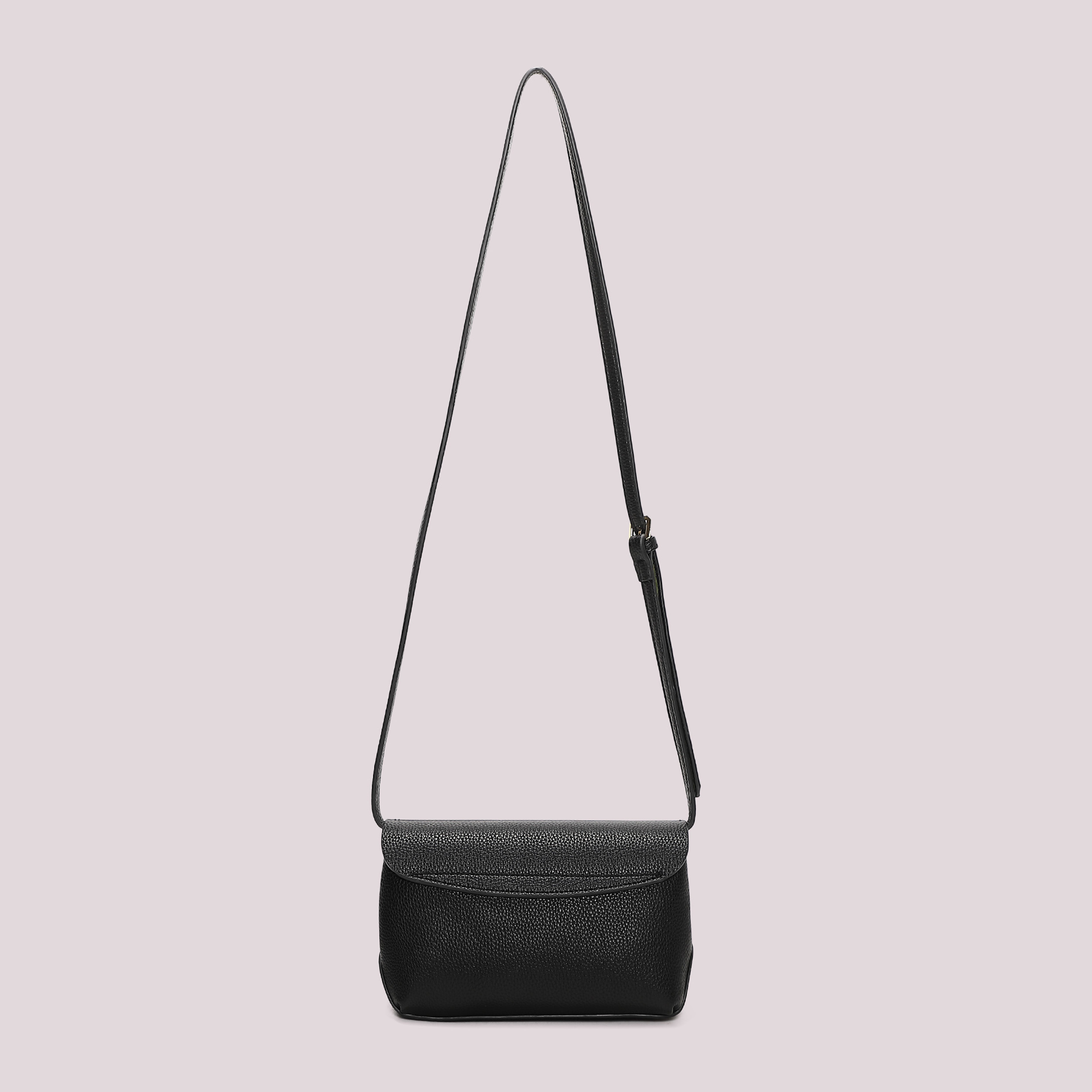 Mimi Mua Borsa a Tracolla con Patta borsetta nera 23 cm