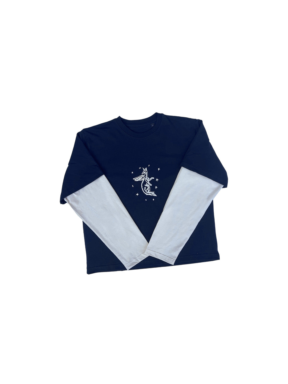 GiglioTigrato Double-Sleeved t-shirt ricamo canguro