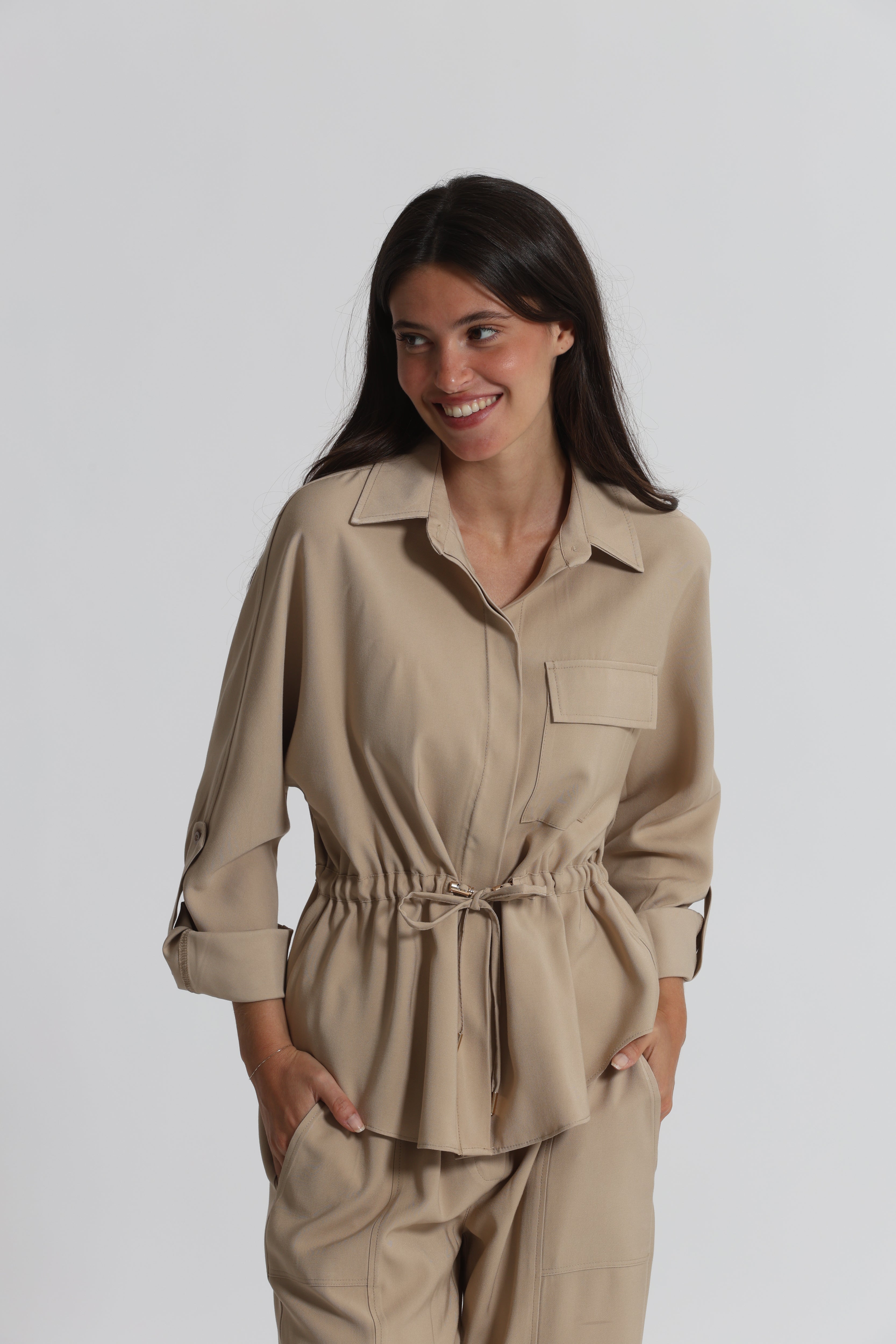 Mimi Mua Cinturino Regolabile camicia viscosa donna