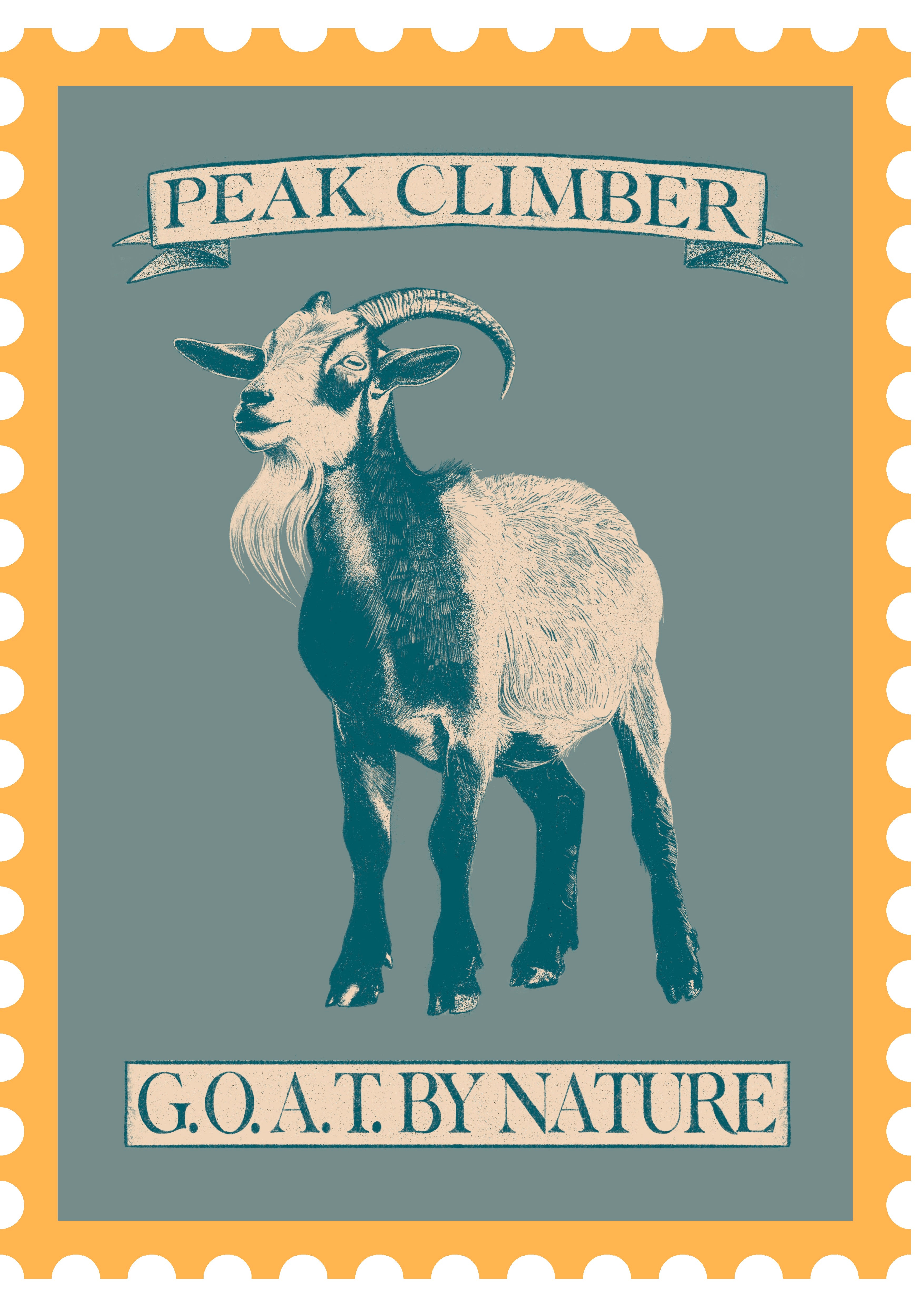Giglio Tigrato The Goat stampa t-shirt personalizzata cotone