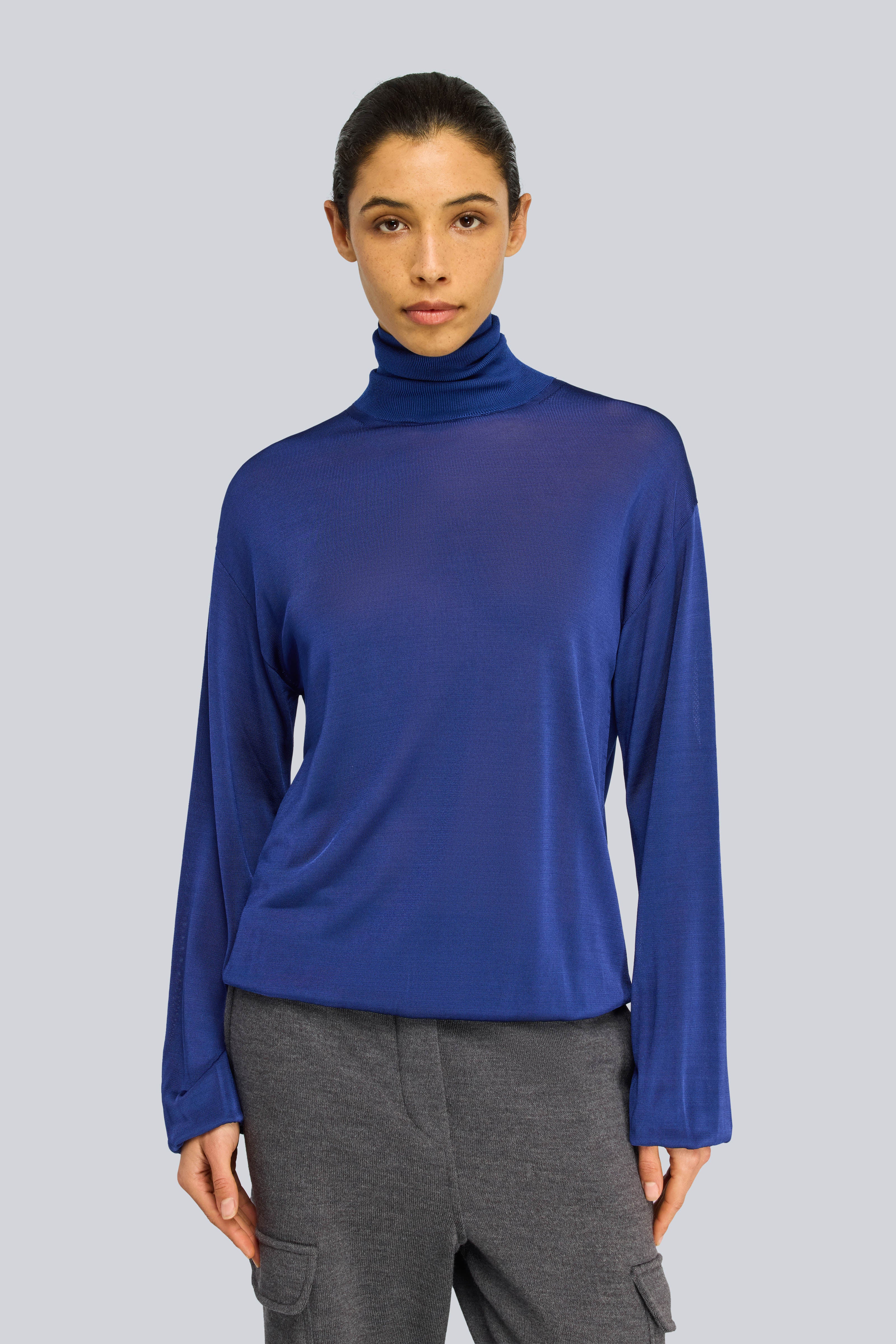Semicouture Rita dolcevita misto seta regular
