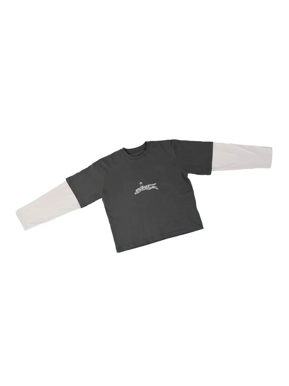 GiglioTigrato Double-Sleeved T-Shirt maglietta cotone verde kaki