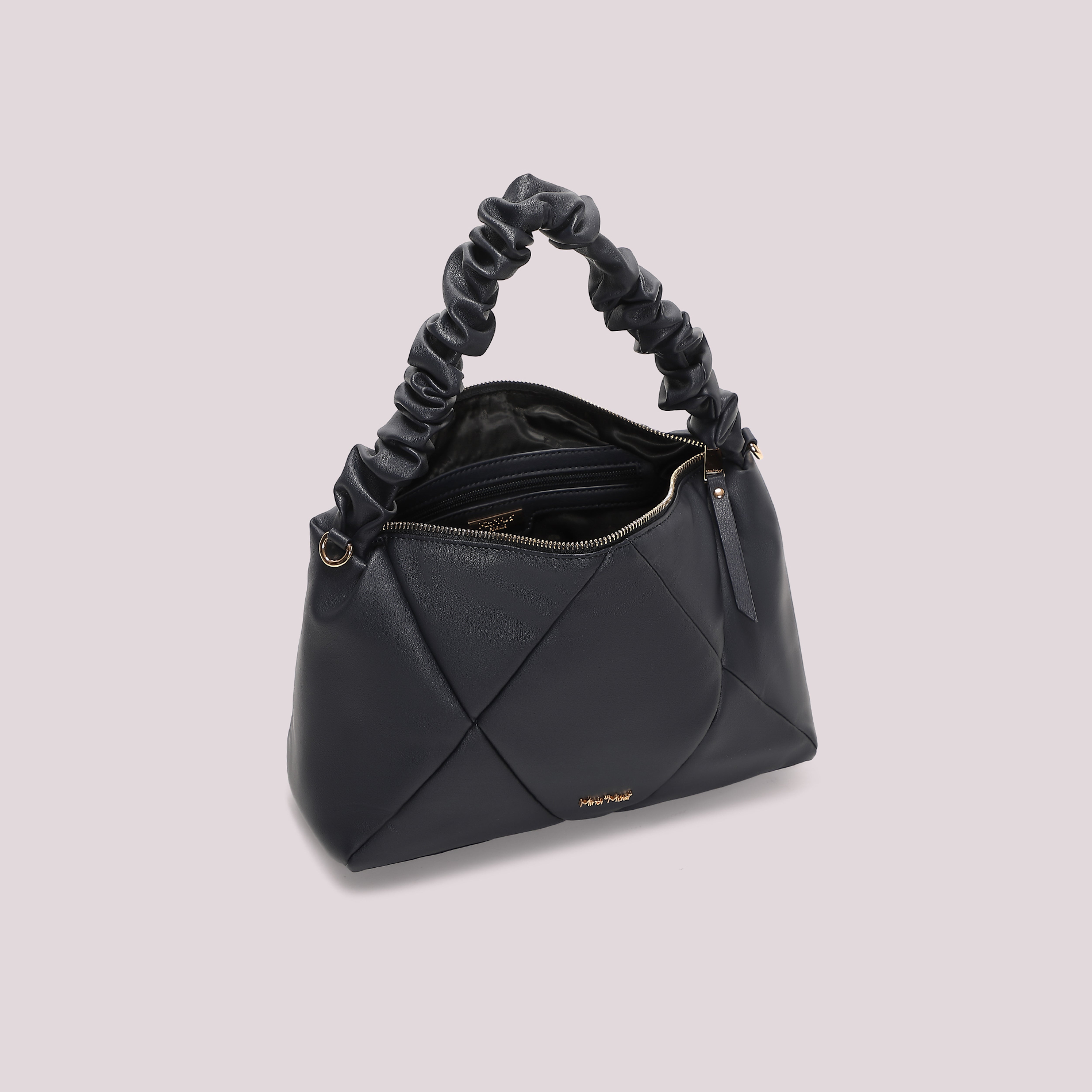 Mimi Mua Morbida Trapuntata Borsa a Spalla Nero