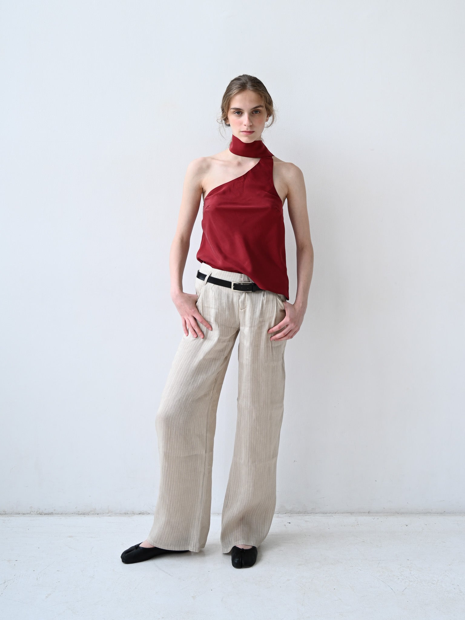 GiglioTigrato Mica Trousers II pantaloni gessati palazzo