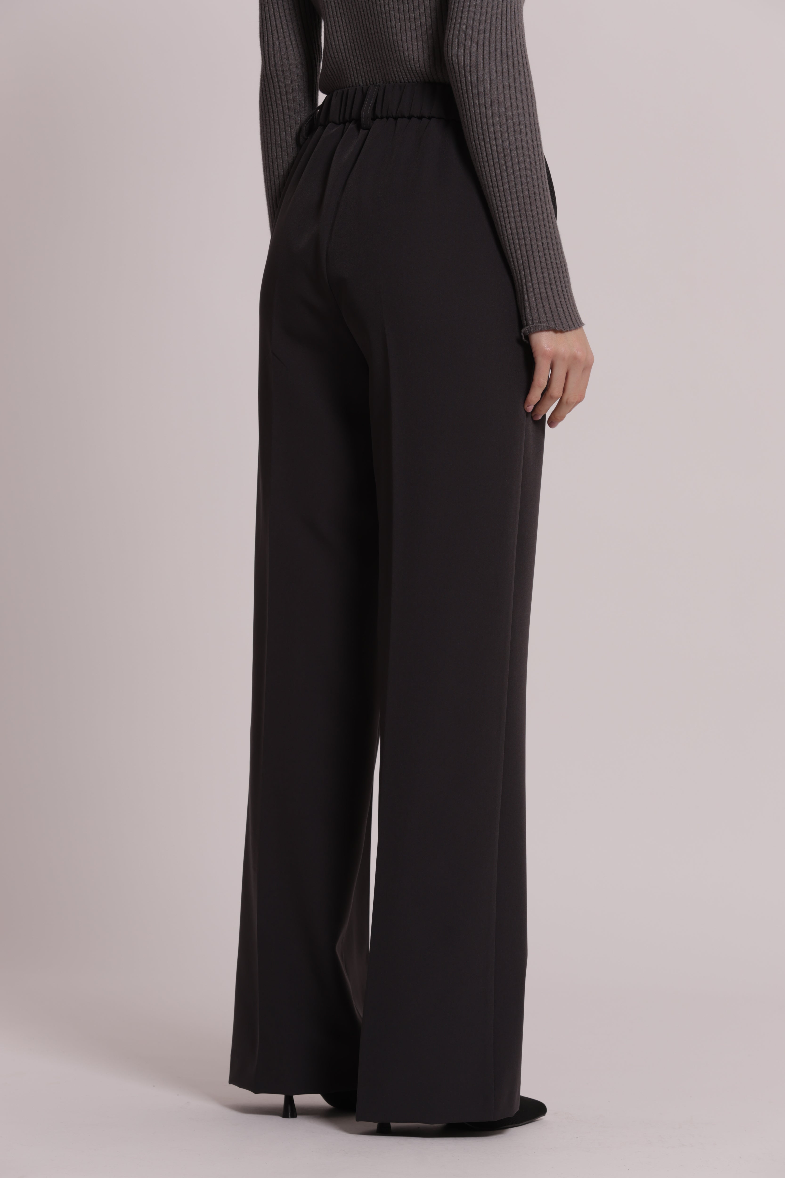 Mimi Mua Palazzo elastico pantalone palazzo tessuto tecnico