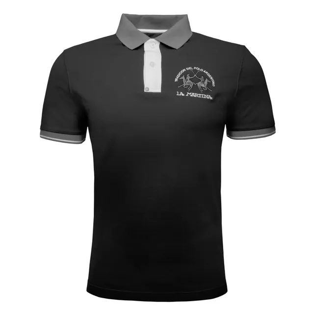 La Martina Polo uomo cotone blu XL stretch