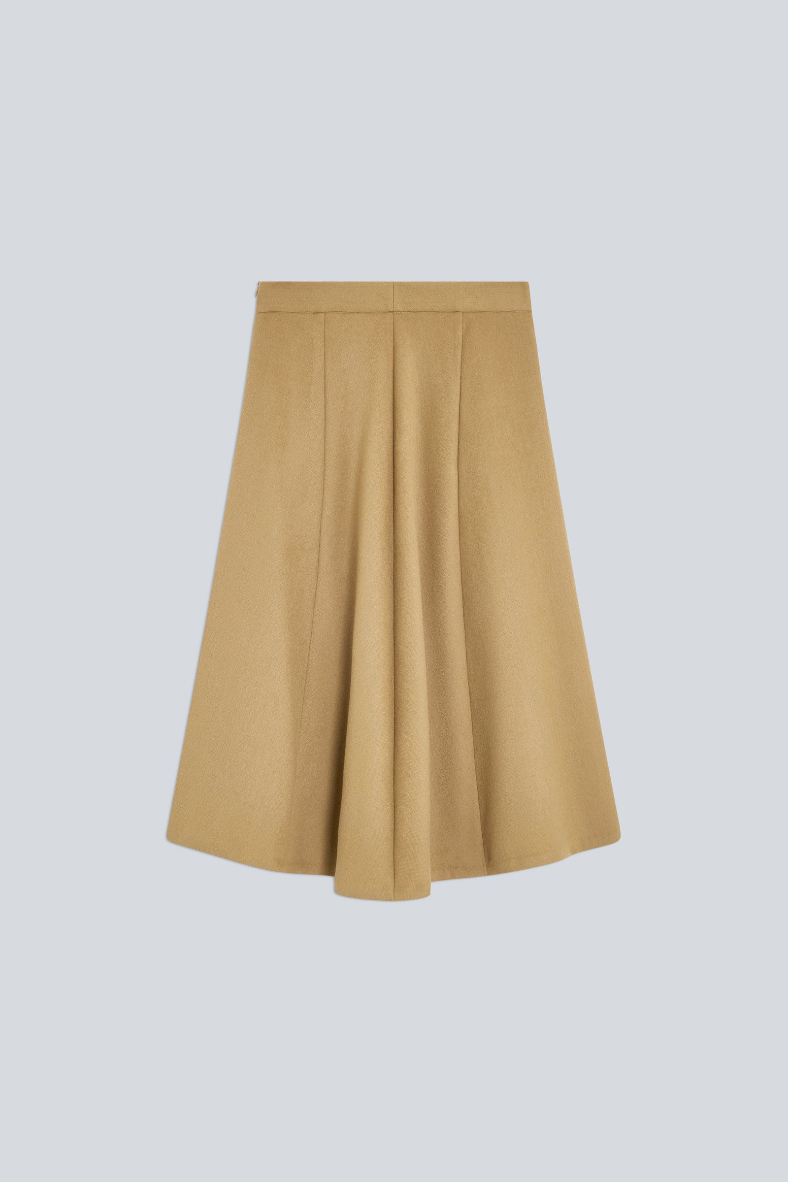 Semicouture Jonie gonna cammello midi a ruota