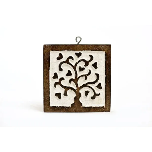 On Earth Albero della Vita sottomoka legno bianco 10 cm
