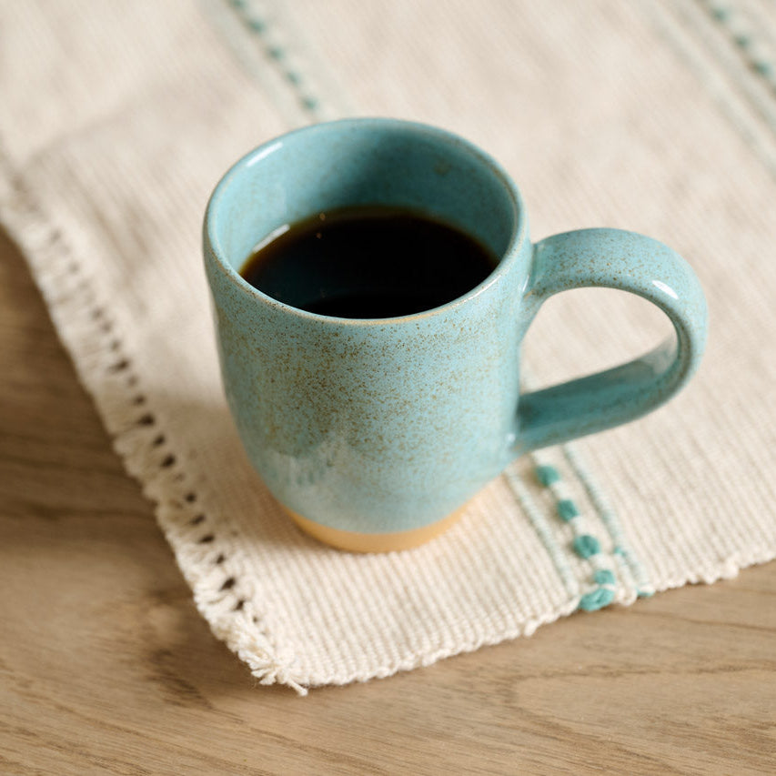 On Earth Cooperative Collection Silay tovaglietta cotone azzurro