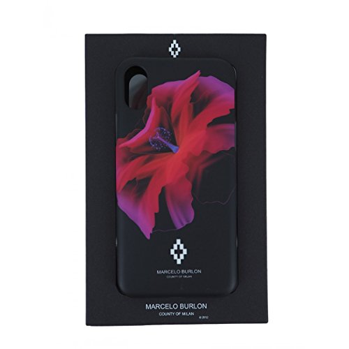 Marcelo Burlon County of Milan Red Flowers cover iPhone X/XS rigida
