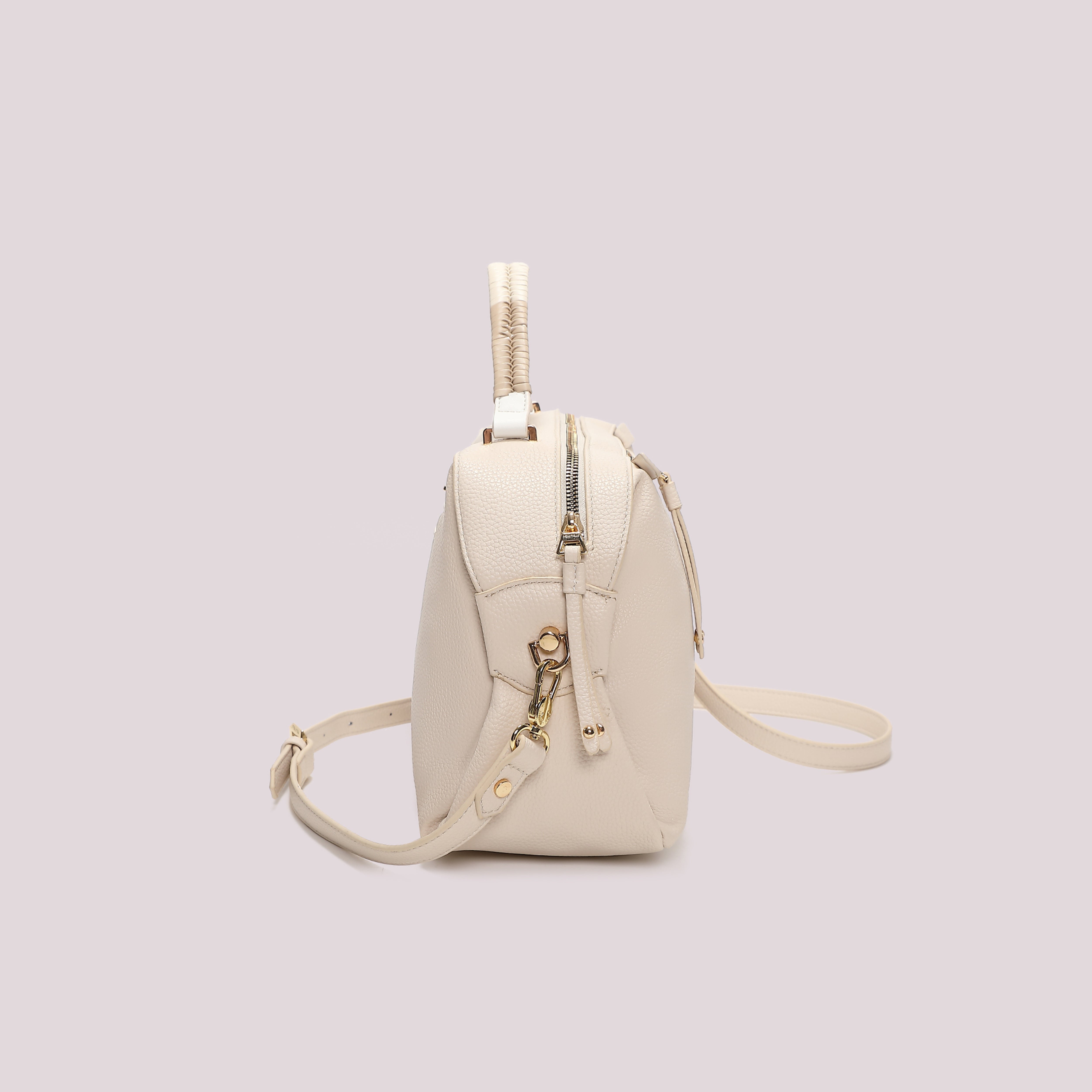 Mimi Mua borsa bauletto manico intrecciato nero