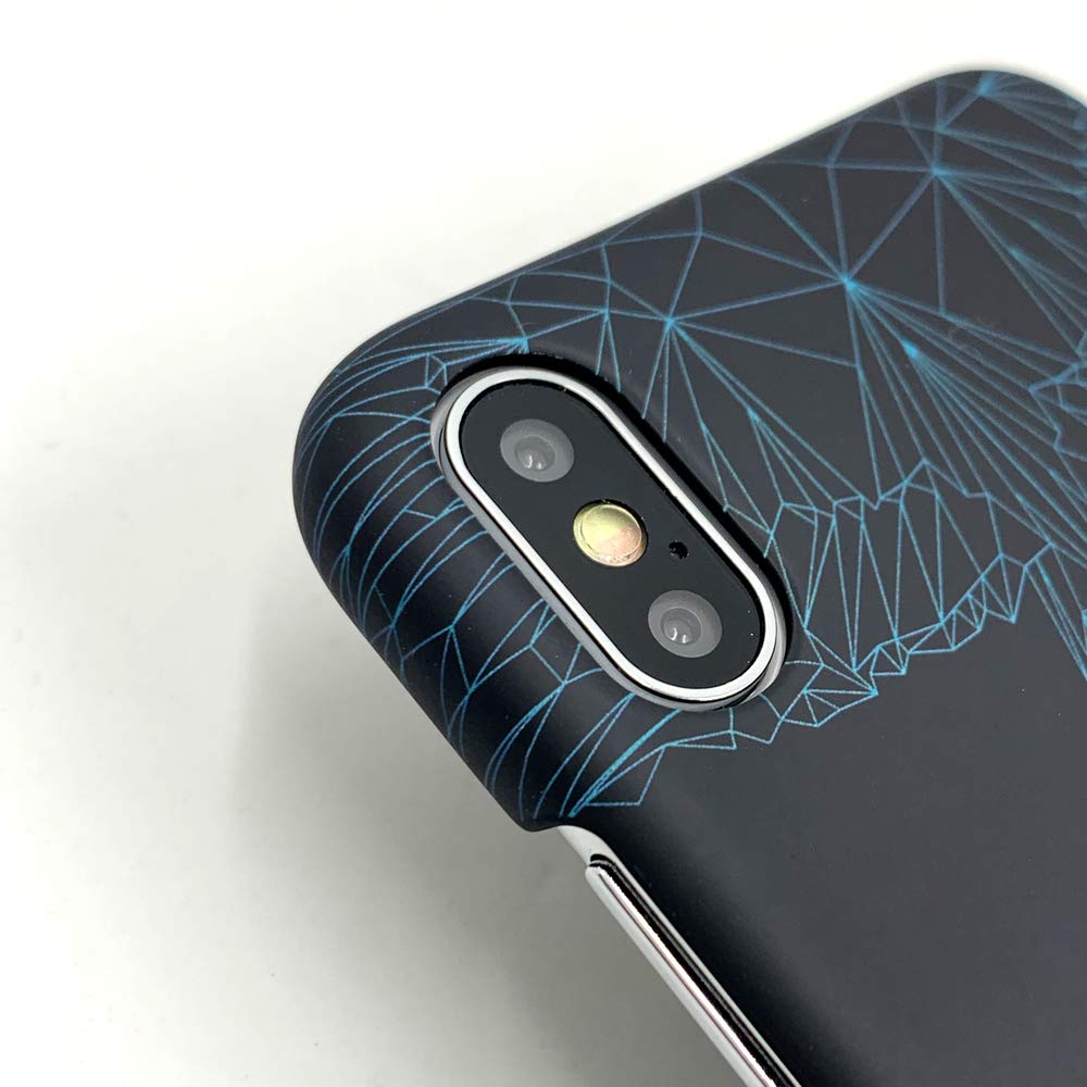 Marcelo Burlon County of Milan Neon cover iPhone X/XS rigida nera