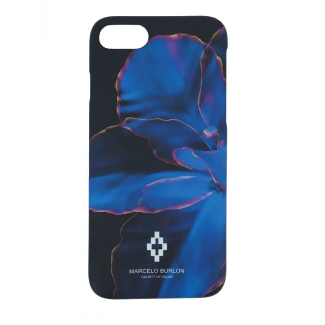 Marcelo Burlon Blue Flower cover iPhone 6/7/8 rigida
