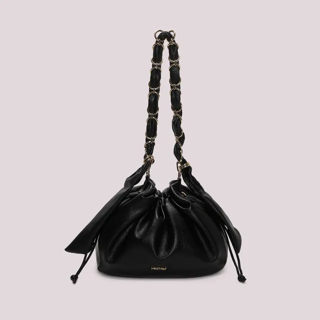 Mimi Mua Borsa Spalla Catena Manici Nero Ecopelle