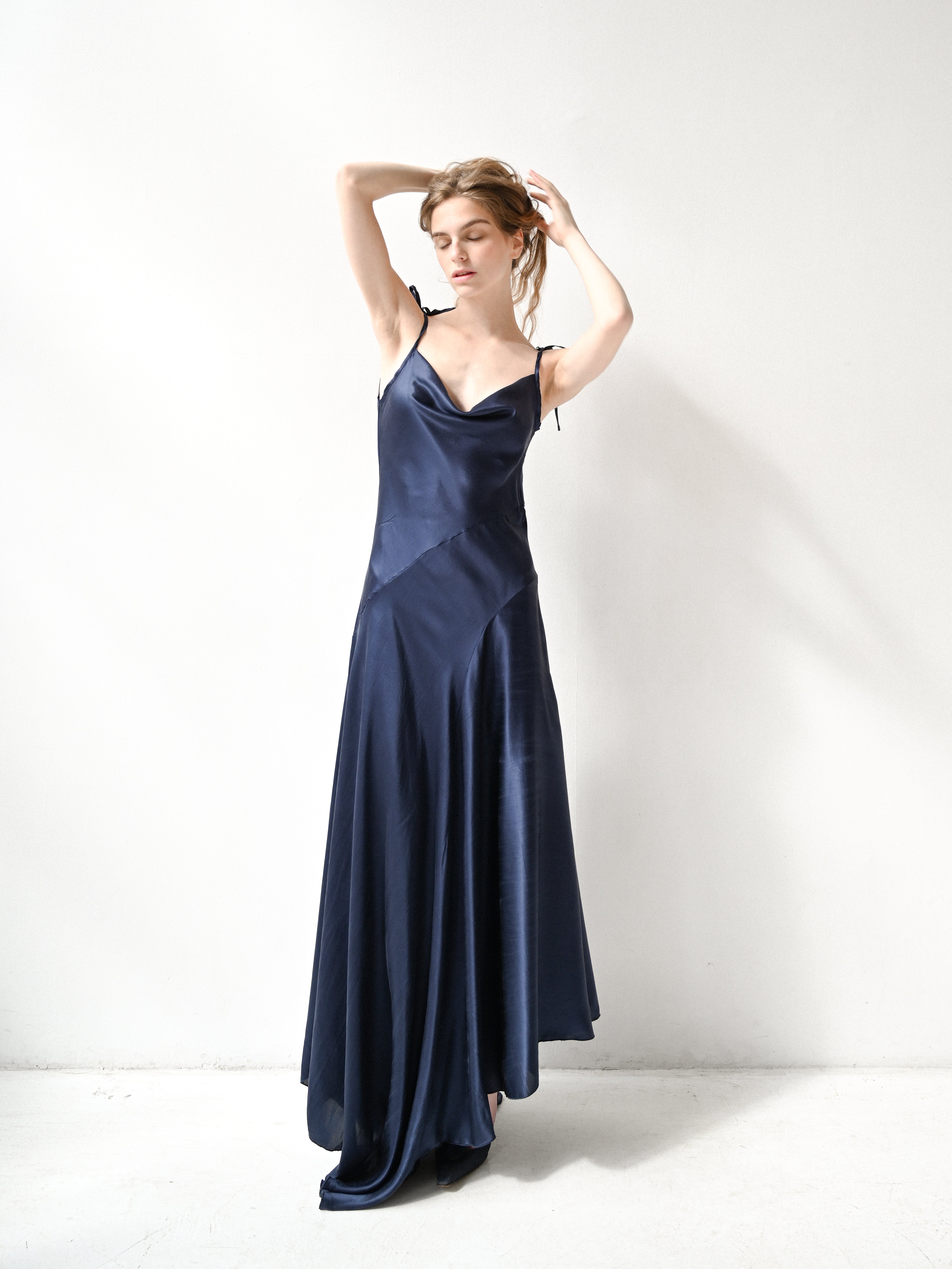 Giglio Tigrato Cleo Dress III abito seta blu