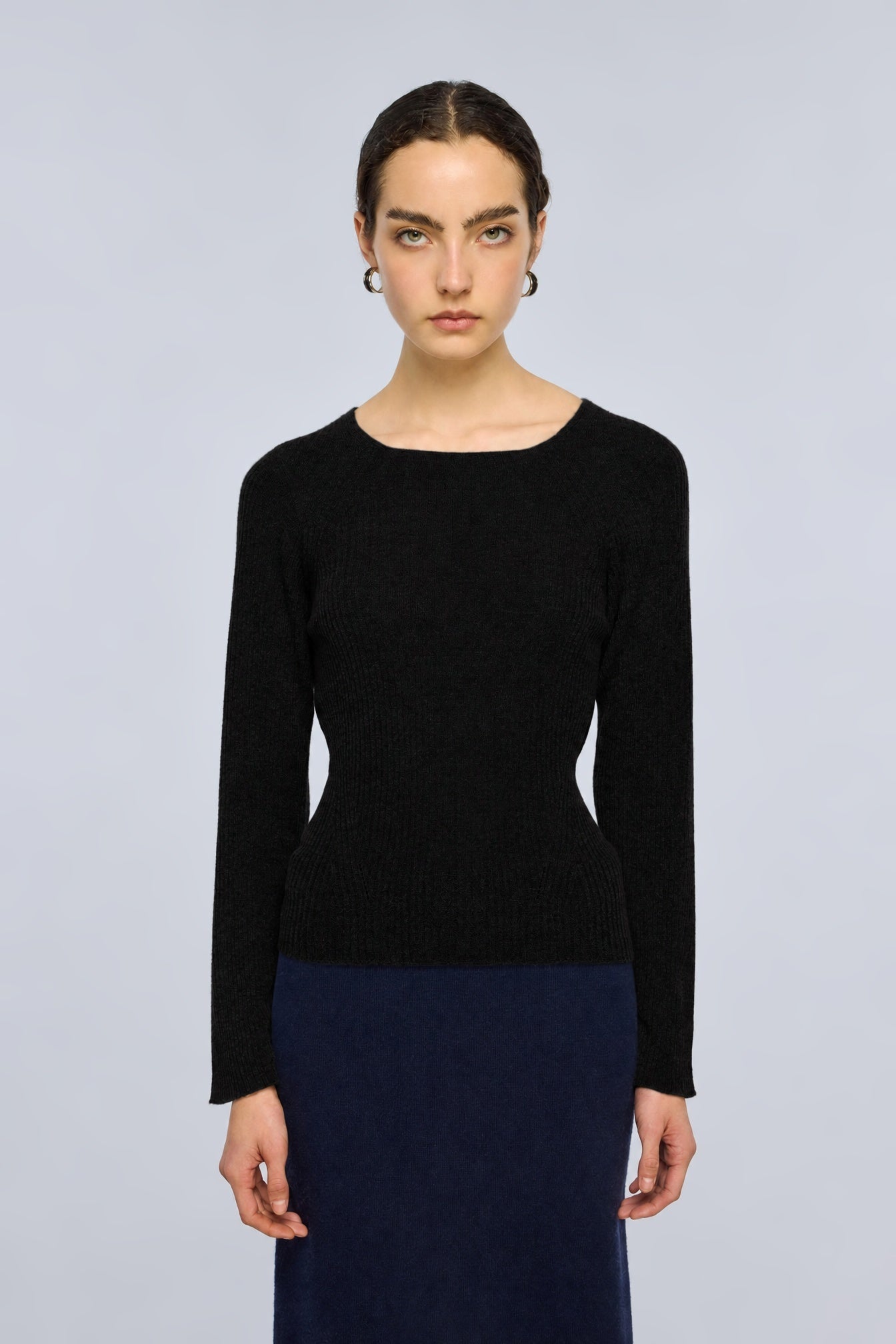 Semicouture Iris Y6WE04 maglia lana ultralight girocollo