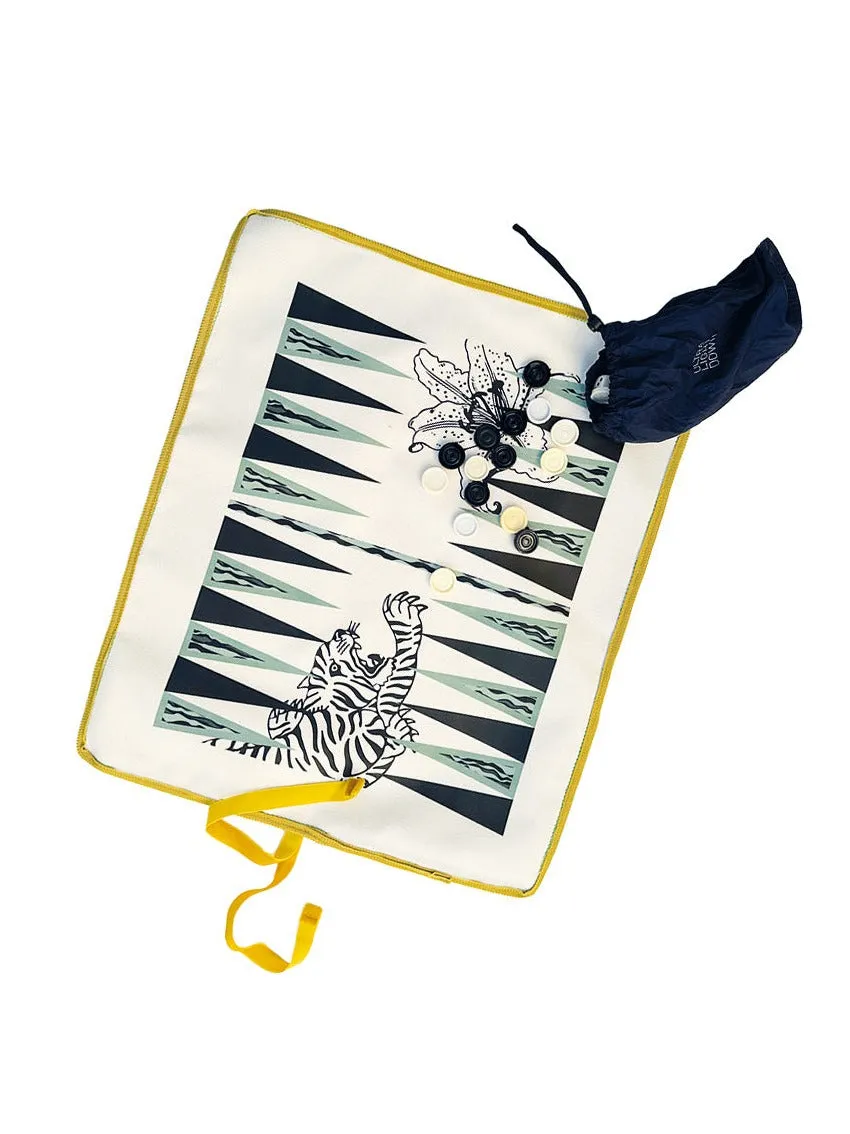 Giglio Tigrato Backgammon 5 gioco viaggio arrotolabile