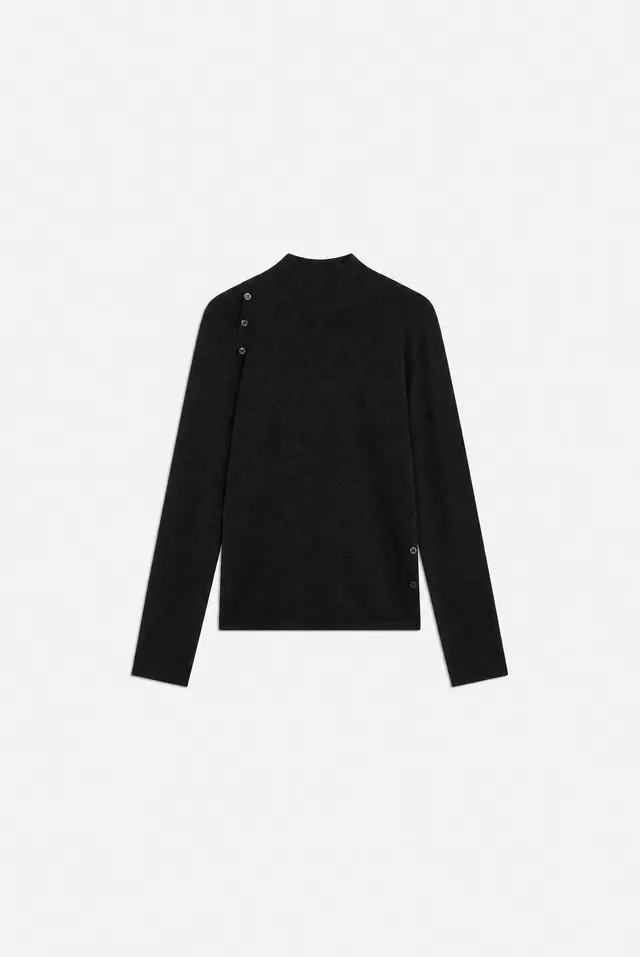 Semicouture Rhianna maglia viscosa elasticizzata antracite