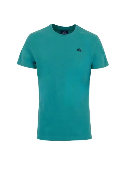 La Martina MAR004 JS206 t-shirt cotone blu