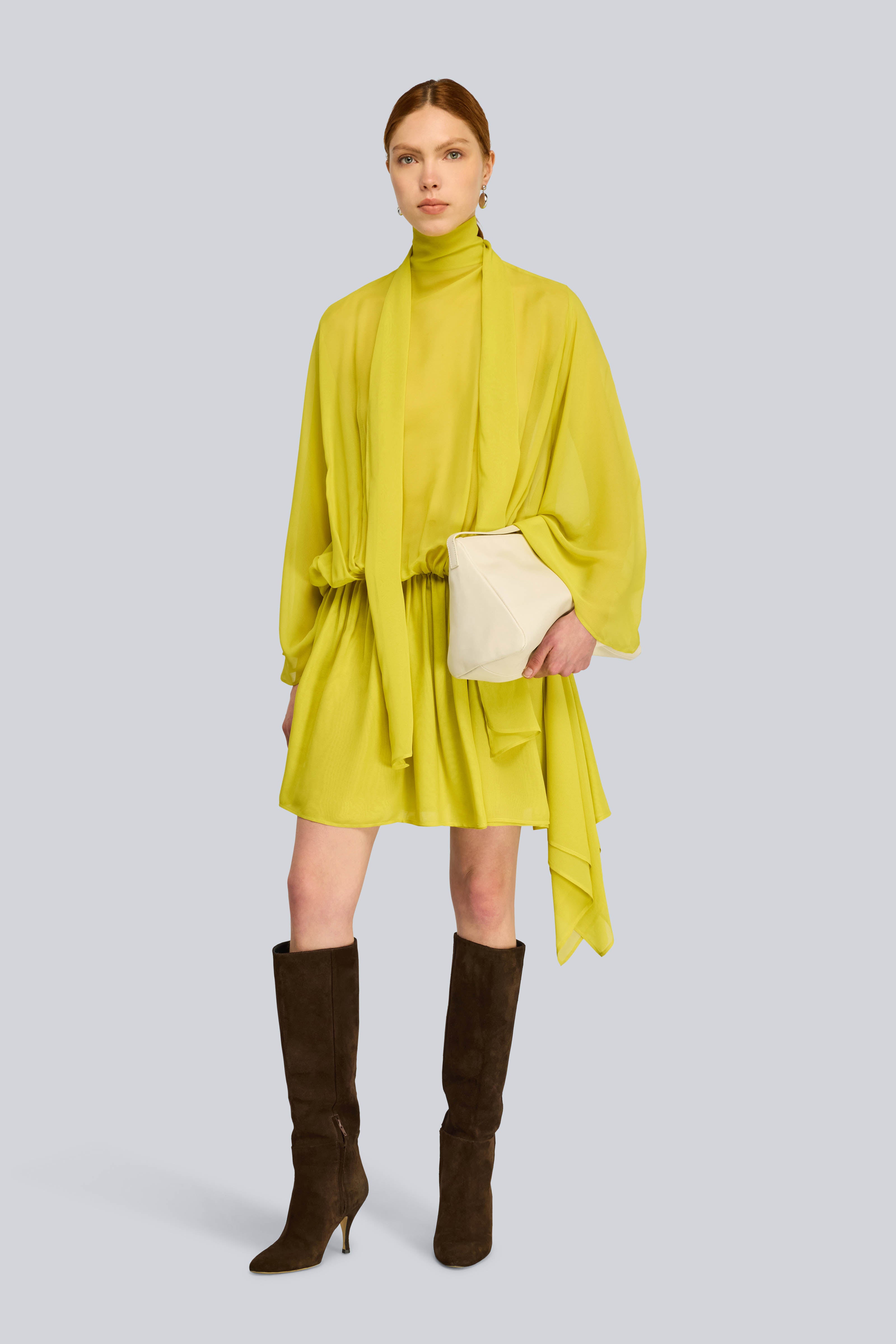 Semicouture Reba S6WU15 Abito Acido Georgette