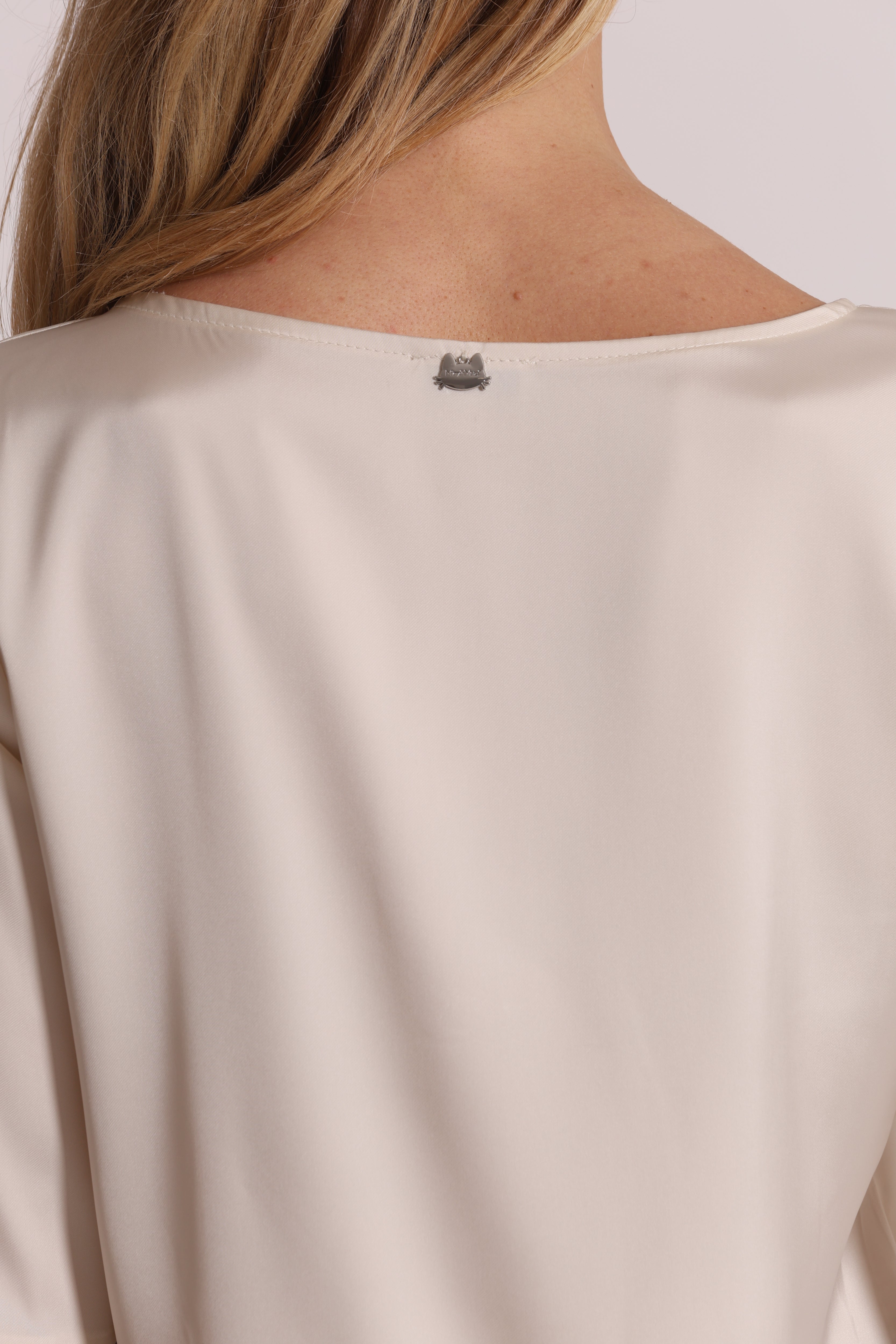 Mimi Mua Blusa Paillettes Animalier Latte
