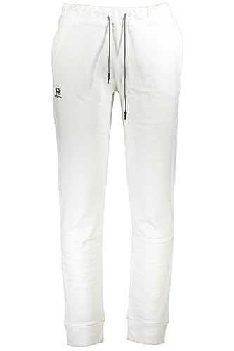 La Martina CCMT03 FP109 pantalone uomo taglia L bianco cotone