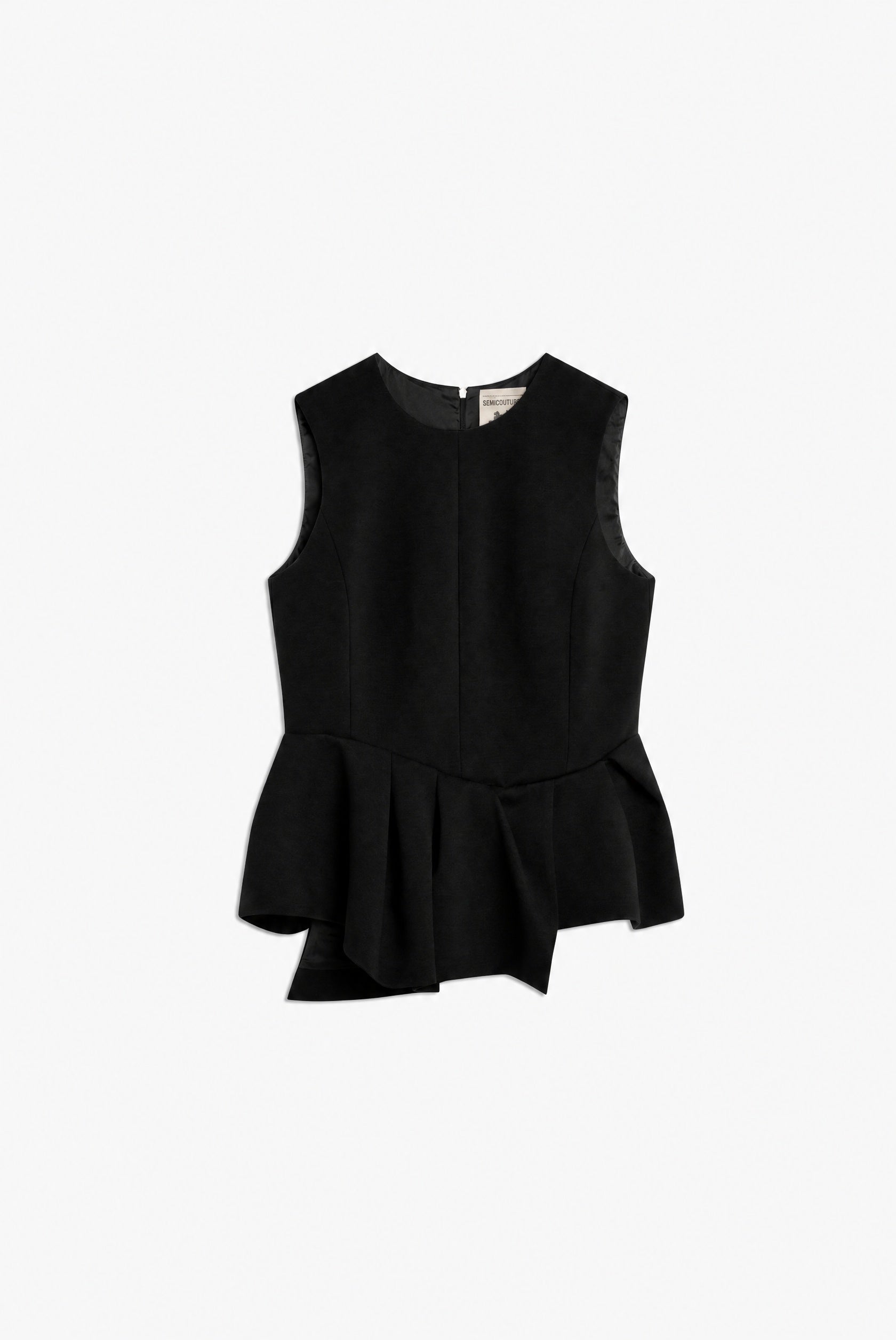 Semicouture Tacey Top Punto Milano con Balza