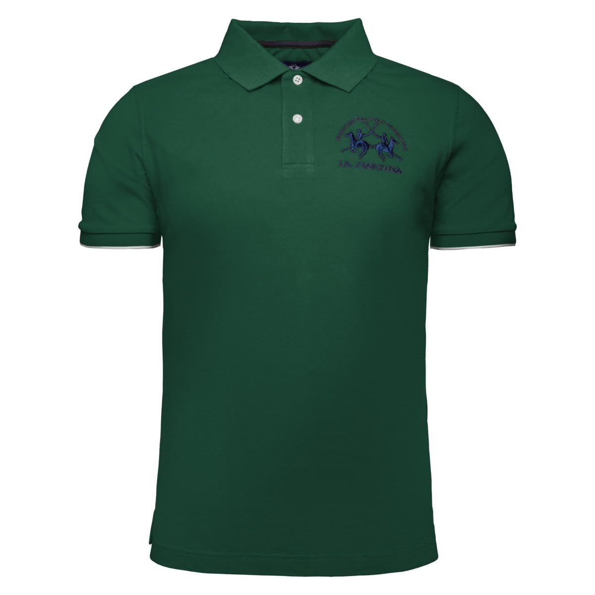 La Martina MAP001 polo uomo blu M piqué