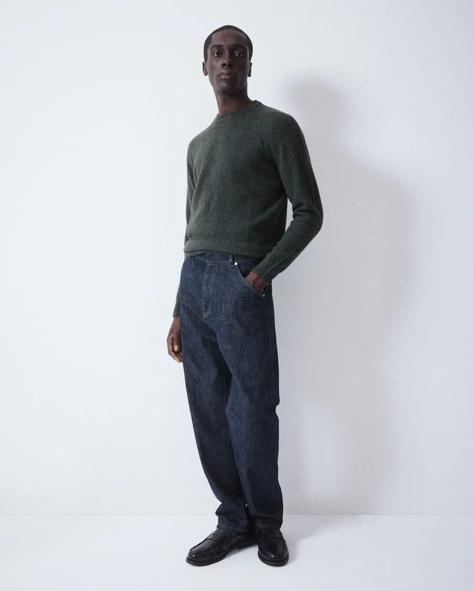 Altea Reed pantalone 5 tasche denim cotone blu