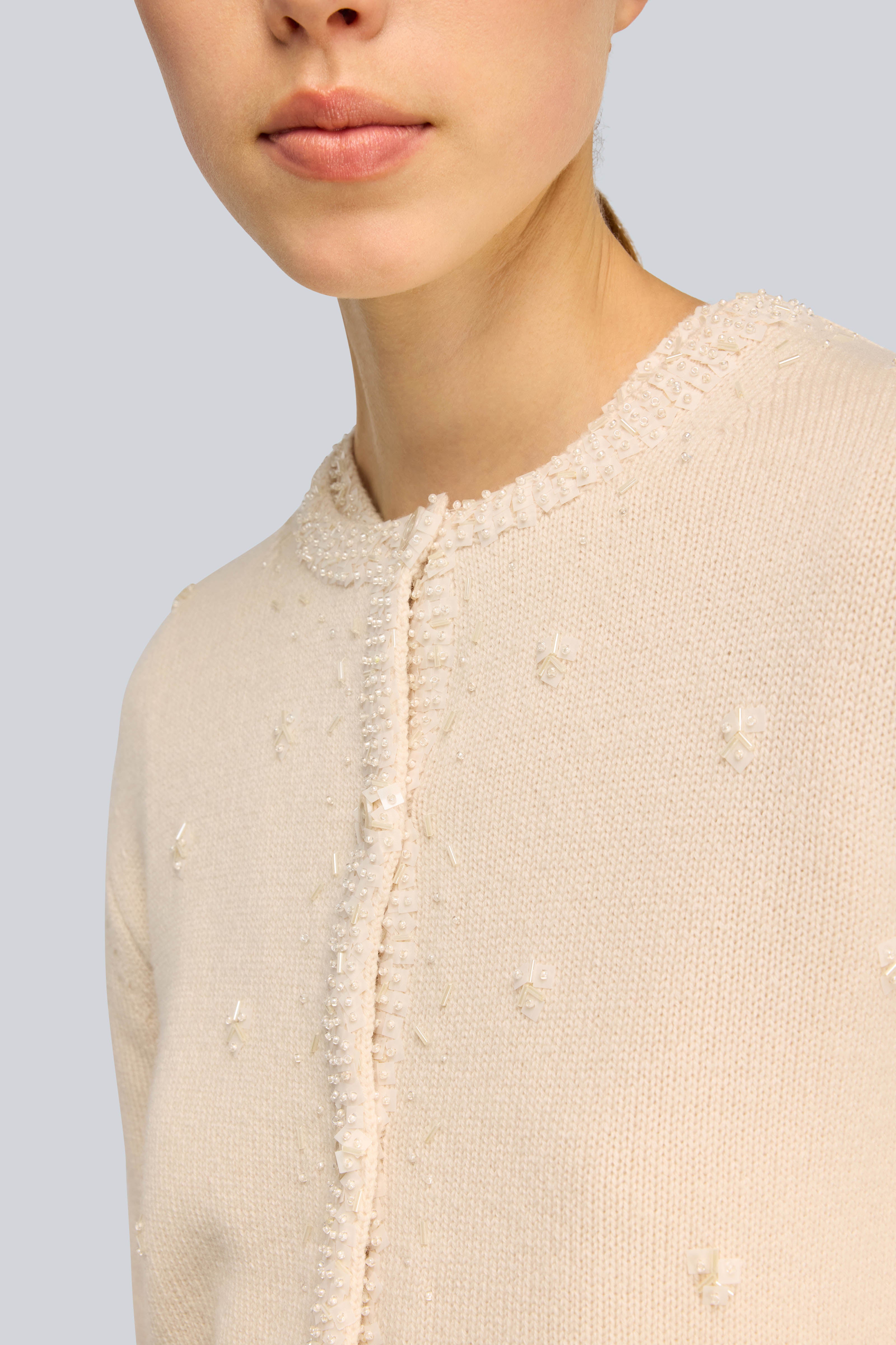 Semicouture Gipsy cardigan misto cashmere ricamo