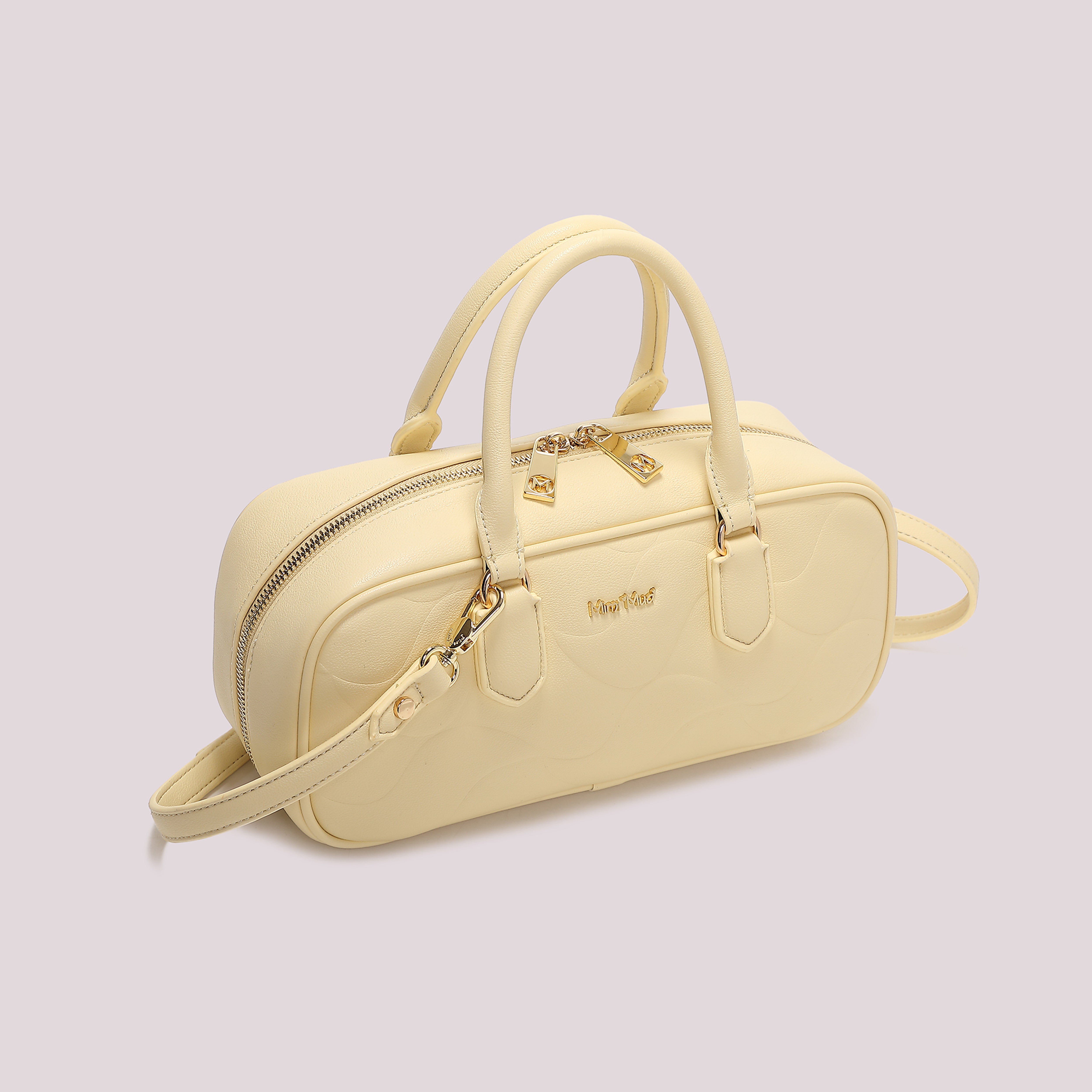 Mimi Mua Borsa Baguette Onda Bianco