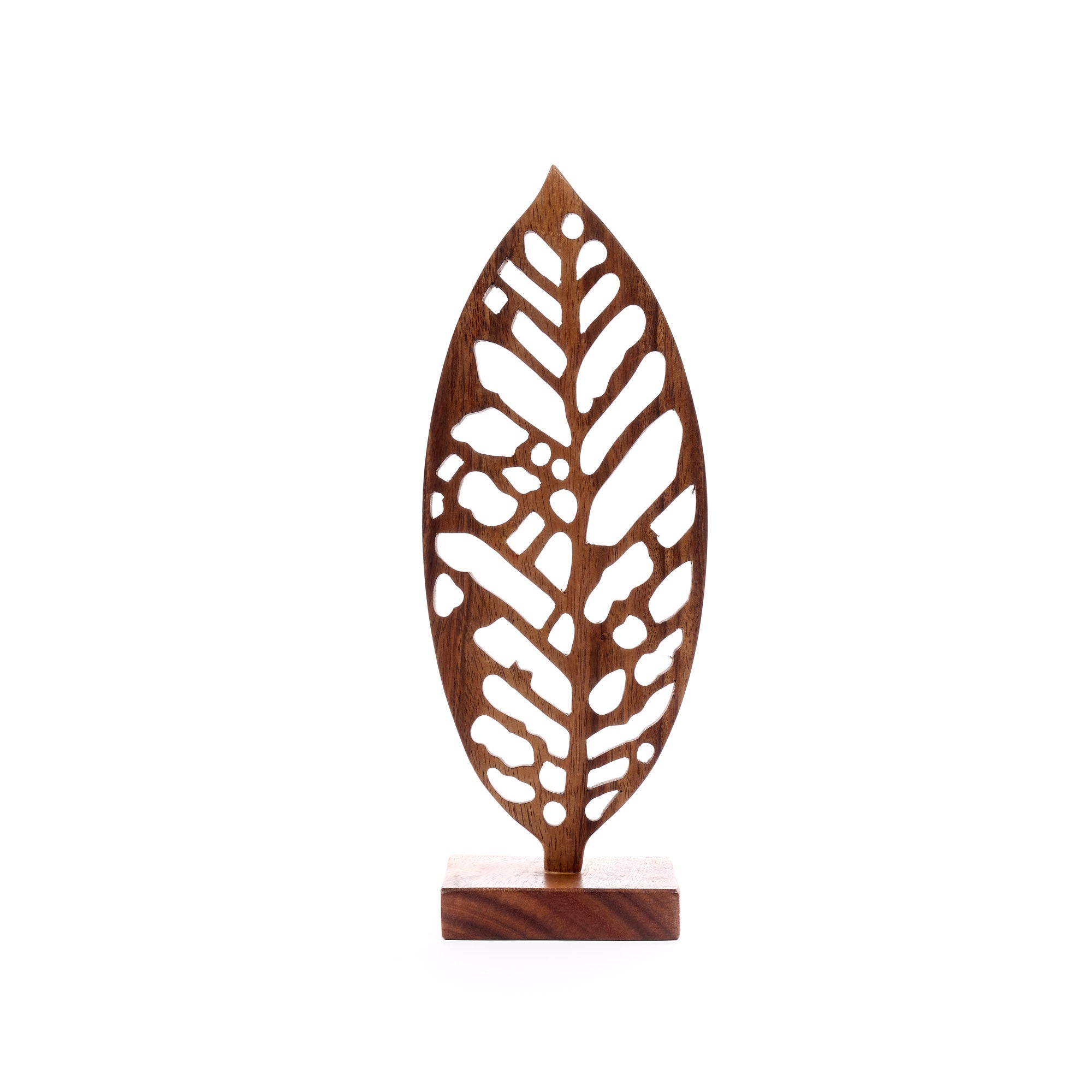 On Earth Cooperative Collection Leaf decorazione legno naturale