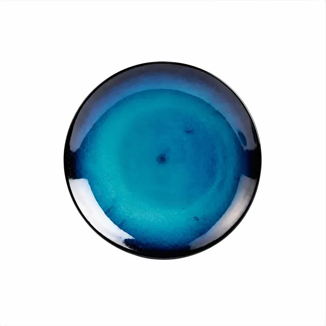 On Earth Cobalto piattino ceramica blu 19 cm vetro riciclato
