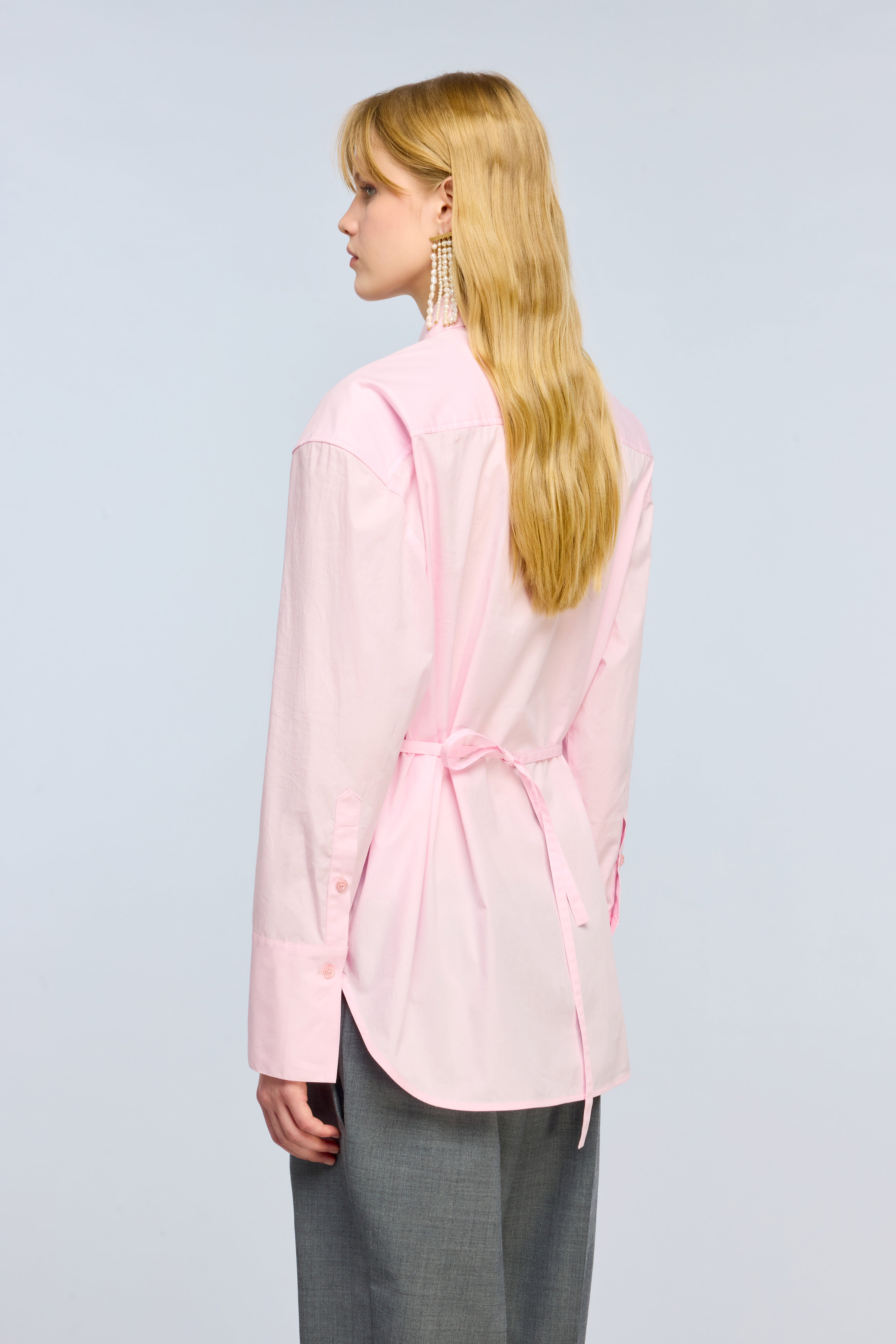 Semicouture Joanne camicia popeline azzurro cielo