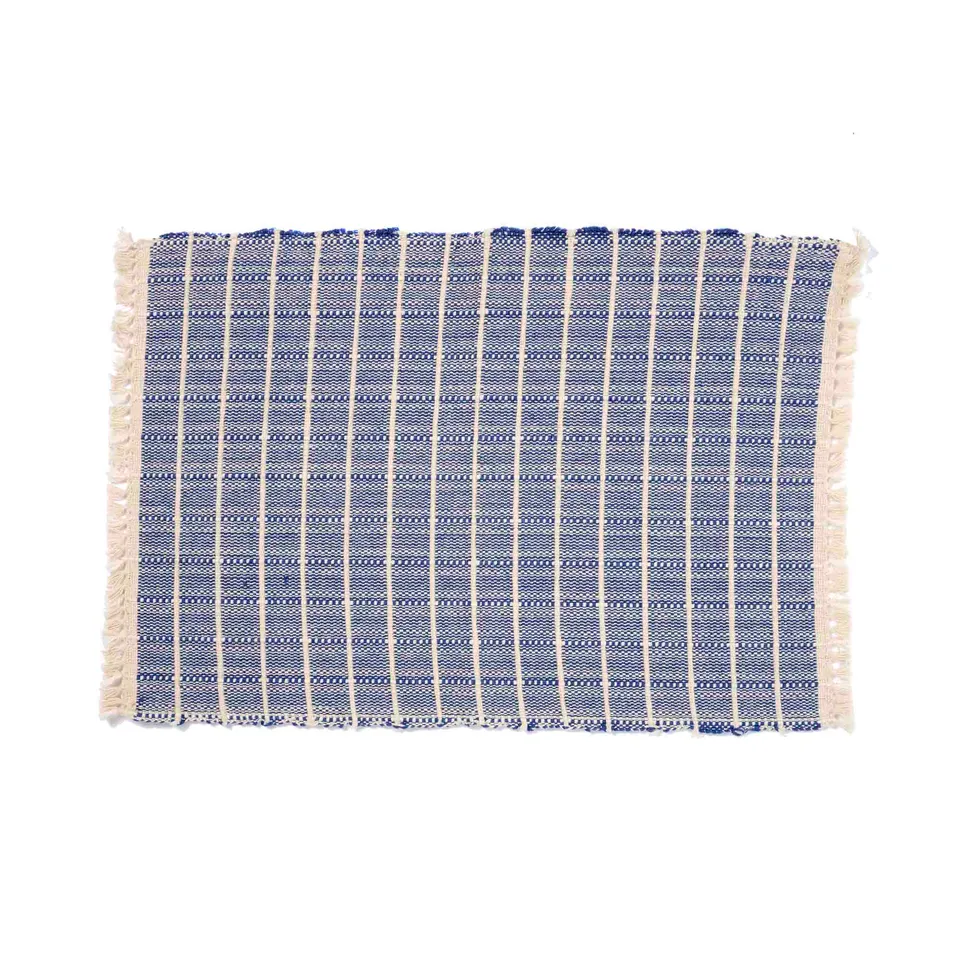 On Earth Pleysmat tovaglietta 46x30 cm blu cotone
