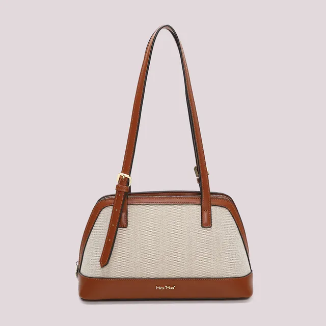 Mimi Mua Canvas Borsa a Spalla Nera Tracolla