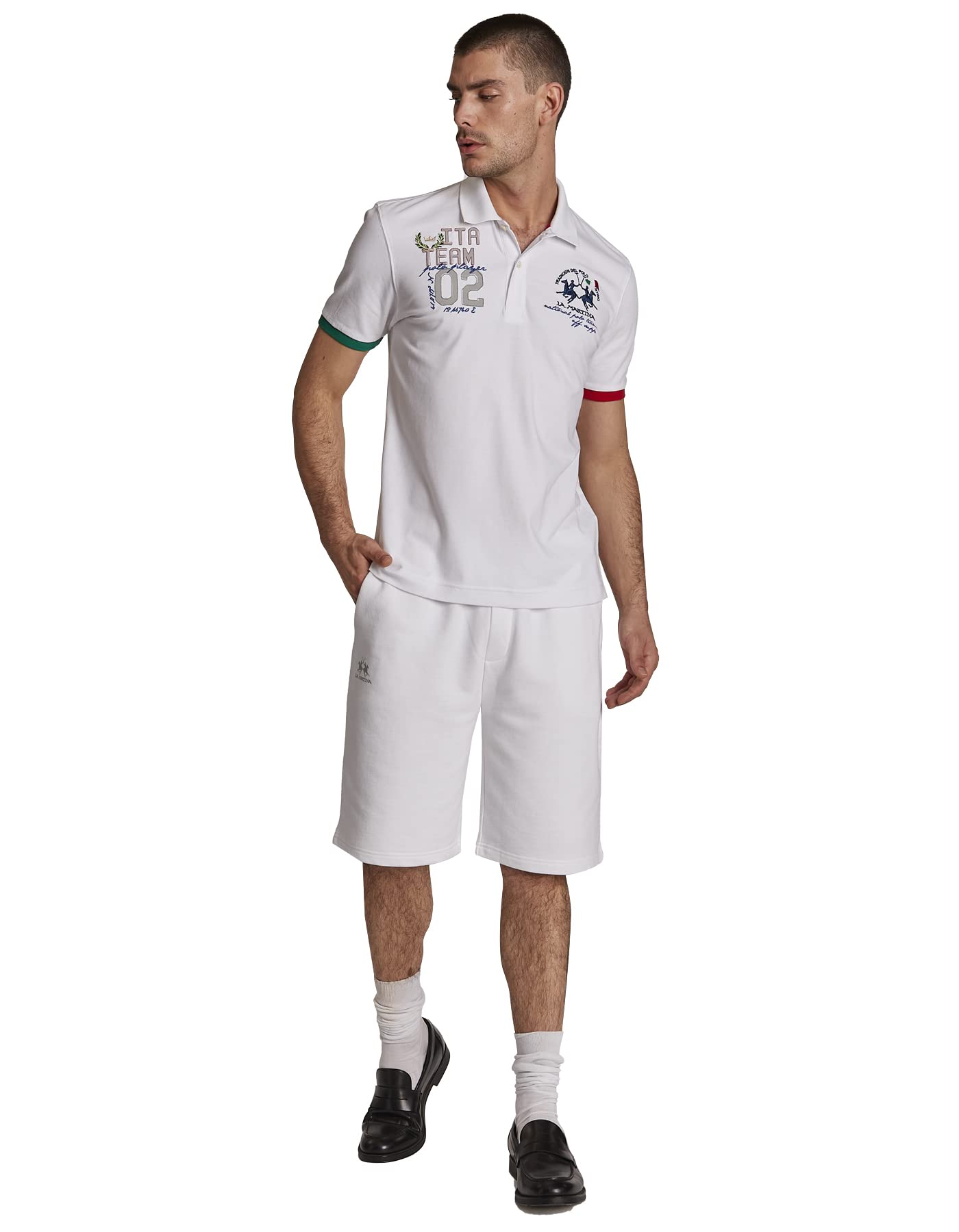 La Martina bermuda uomo cotone regular fit 3XL bianco