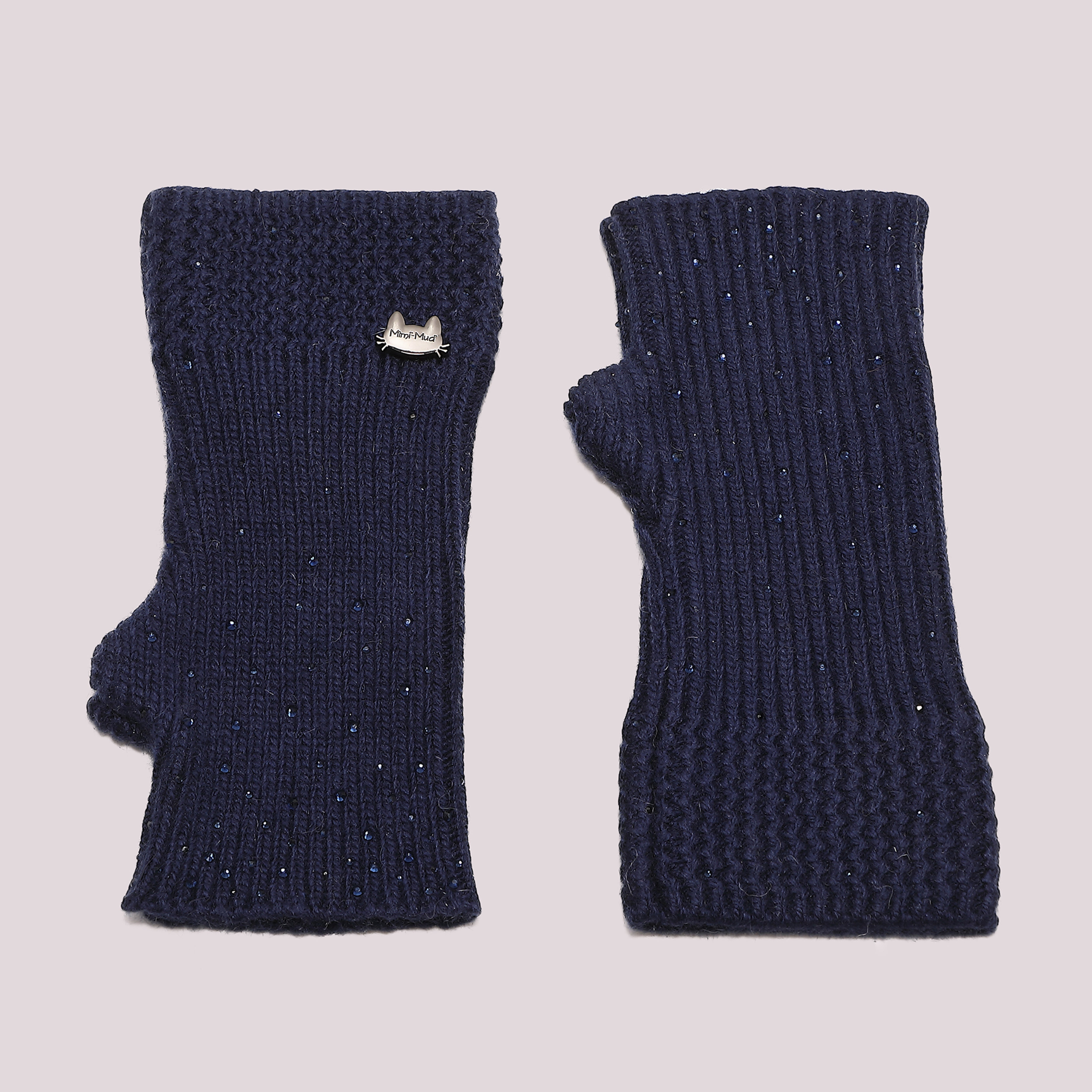 Mimi Mua Pioggia Strass Manicotti Nero