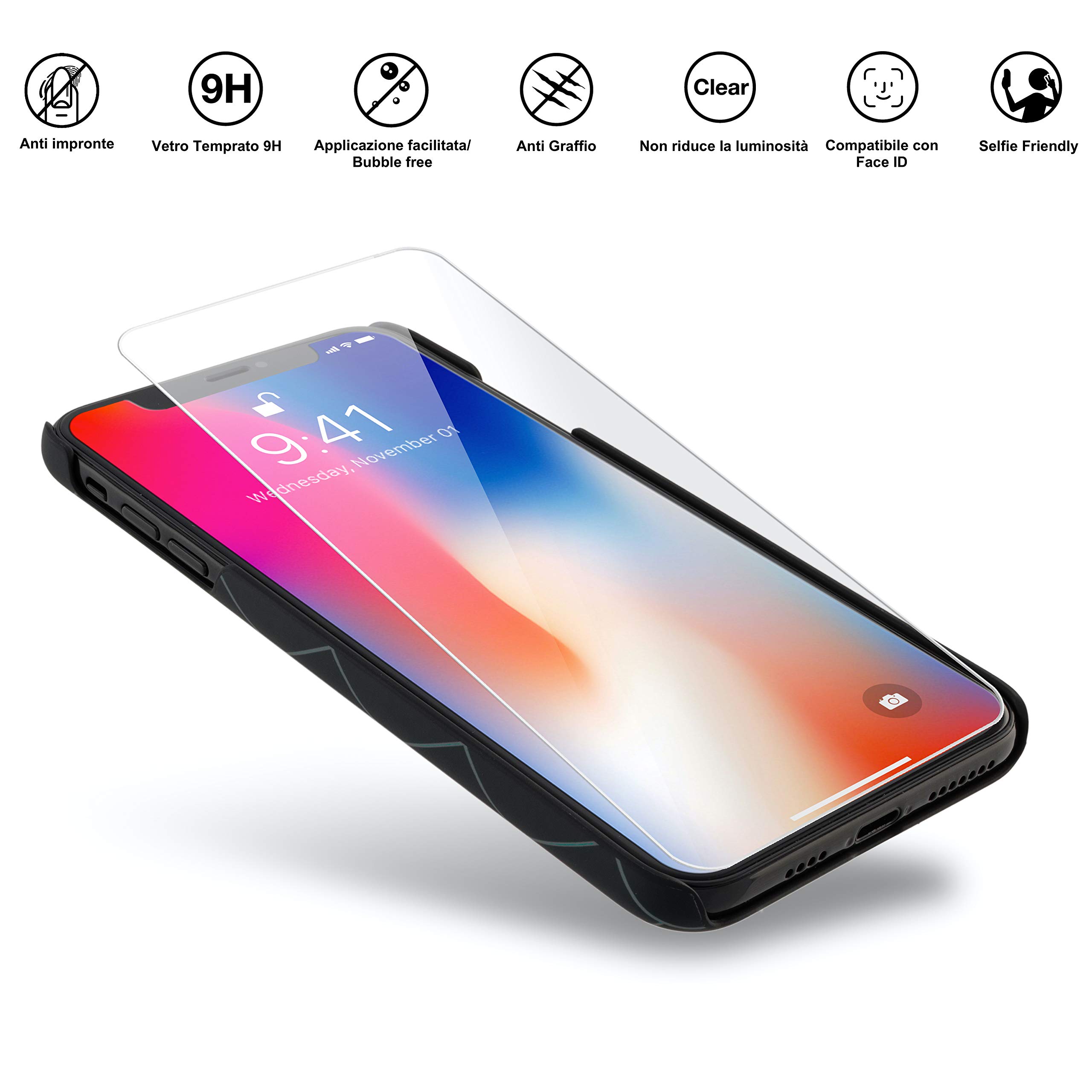 Marcelo Burlon County of Milan cover iPhone XS Max vetro