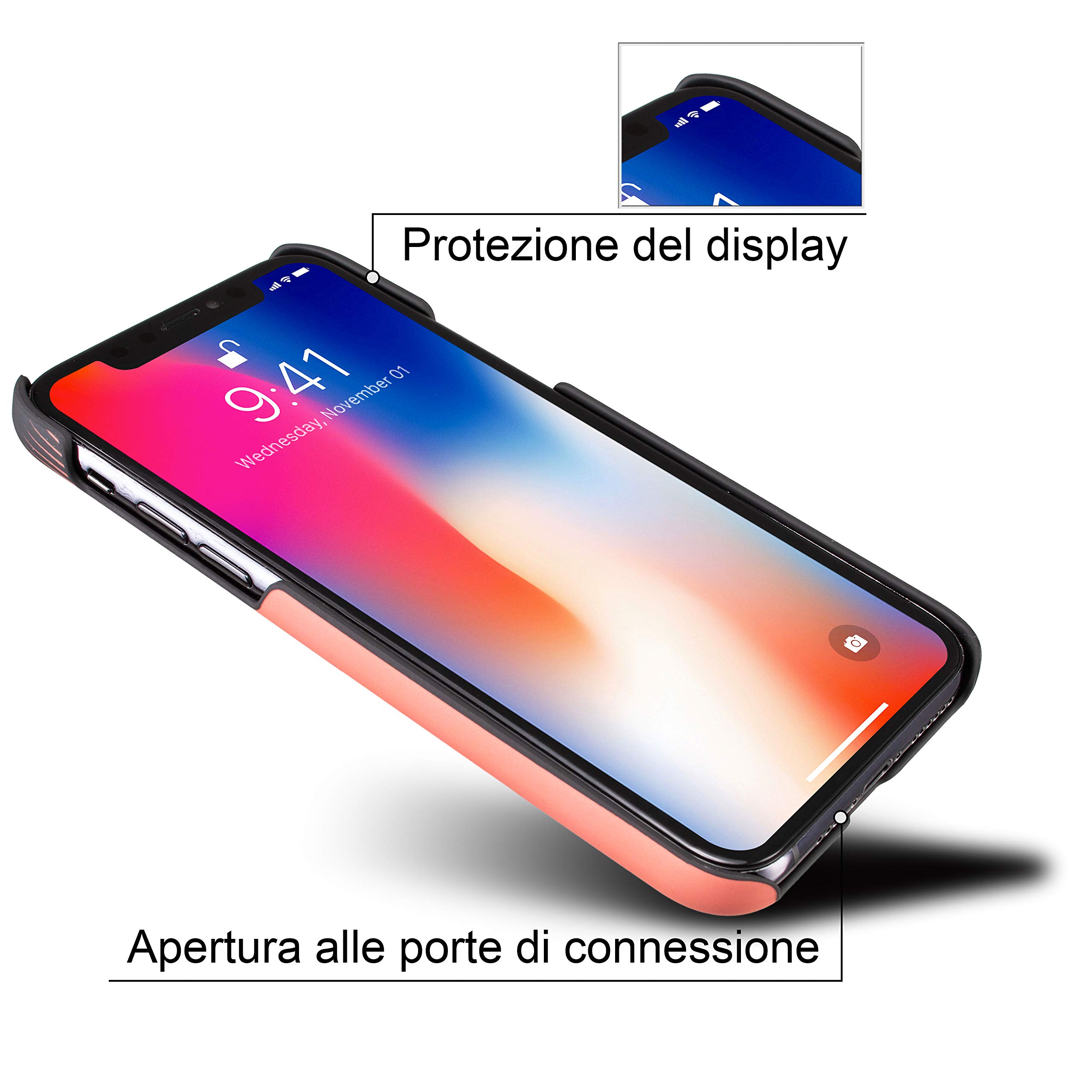 Marcelo Burlon cover iPhone 11 Pro rigida + vetro 9H